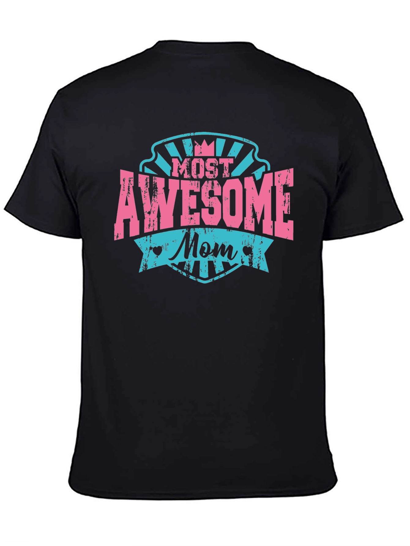 Awesome Mom Black T-Shirt - Mothers Day Gift