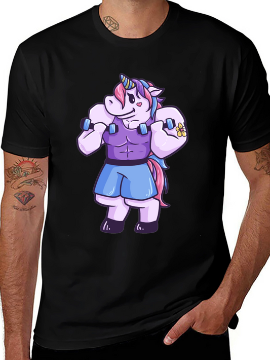 Unicorn Gym Bro Graphic T-Shirt