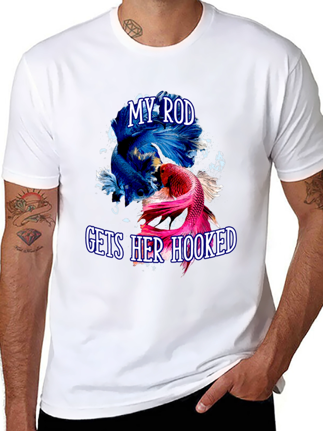 My Rod Gets Her Hooked Fish T-Shirt