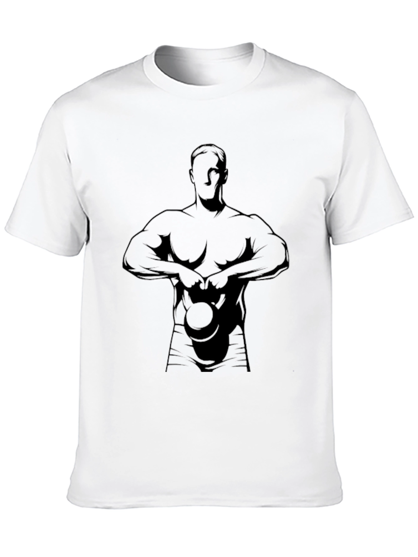 Kettlebell Workout T-Shirt - Gym Bodybuilder Tee