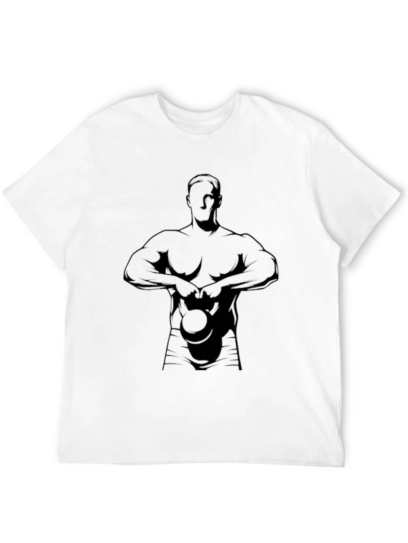 Kettlebell Workout T-Shirt - Gym Bodybuilder Tee