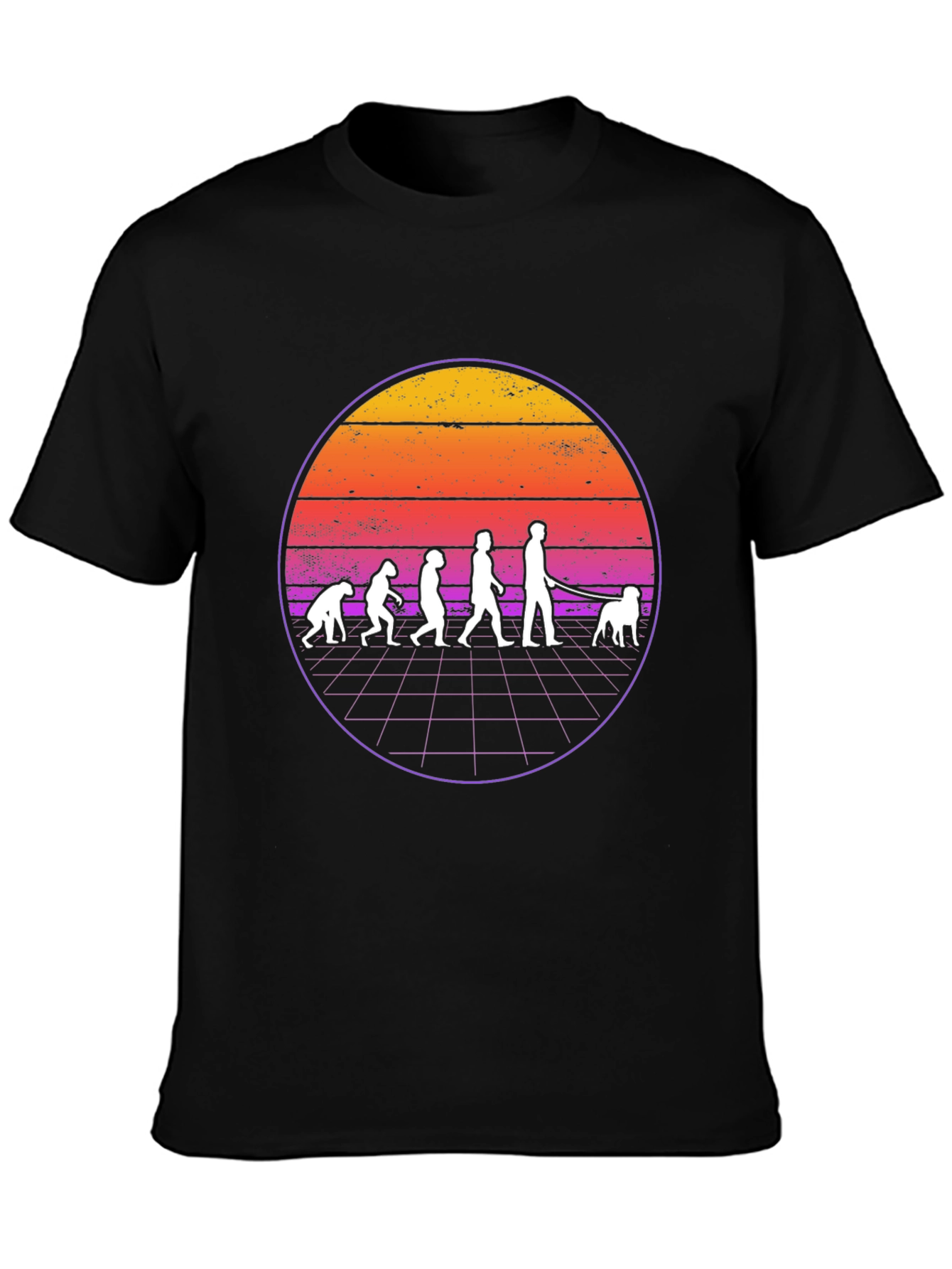 Evolution Dog Walker Graphic T-Shirt