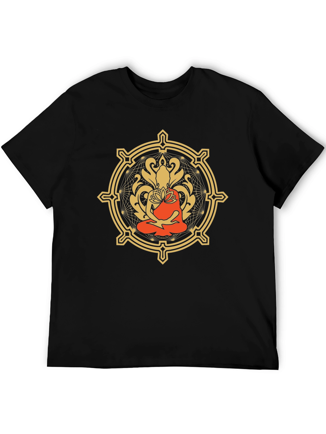 Meditative Lotus T-Shirt - Stylish Zen Design