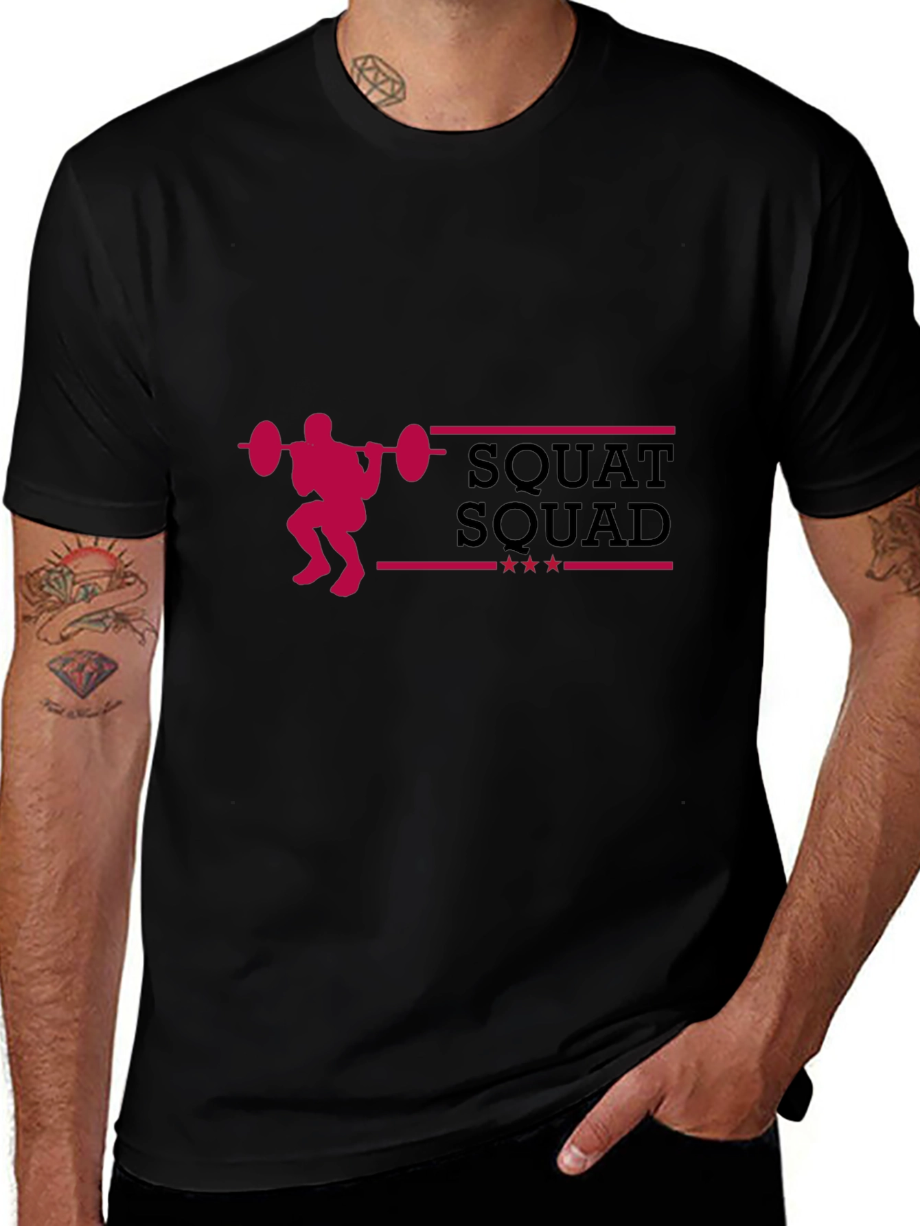 Squat Squad T-Shirt - Workout Gym Tee