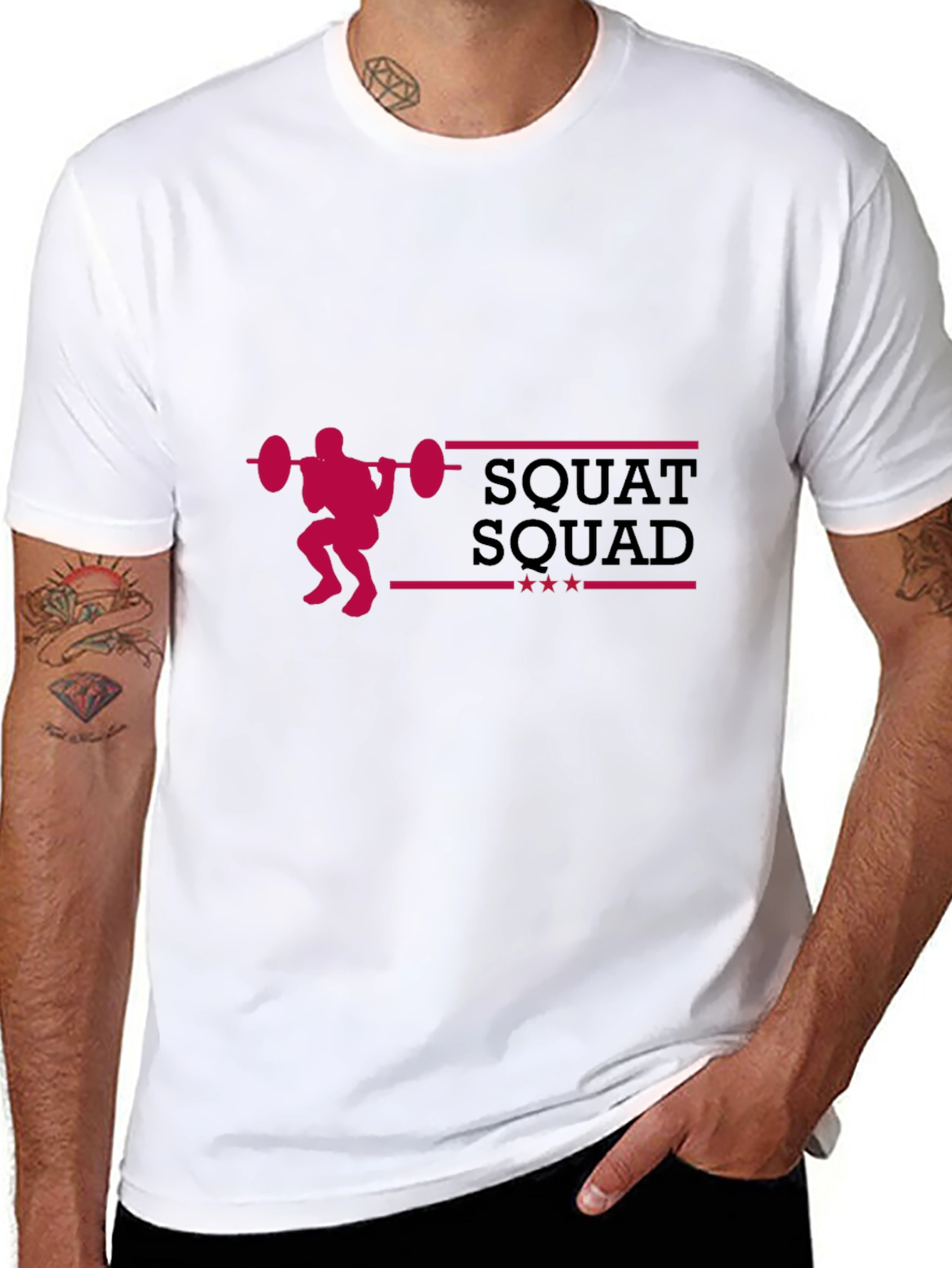 Squat Squad T-Shirt - Workout Gym Tee