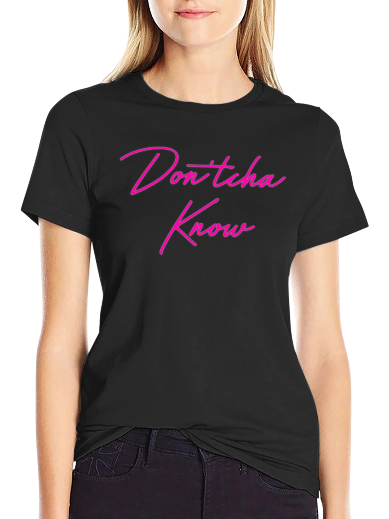 Dontcha Know Graphic Tee - Black