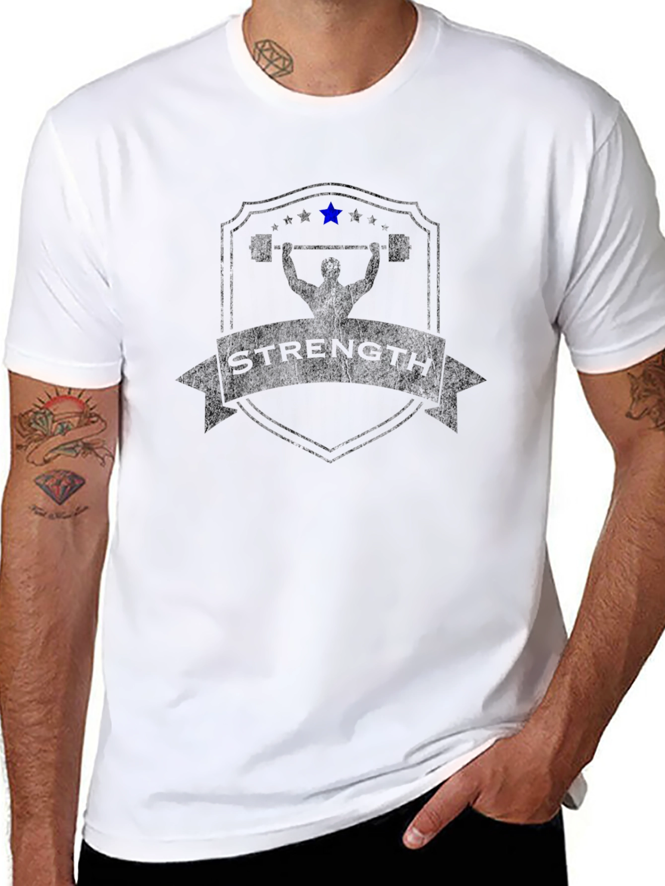 Strength Emblem Black T-Shirt