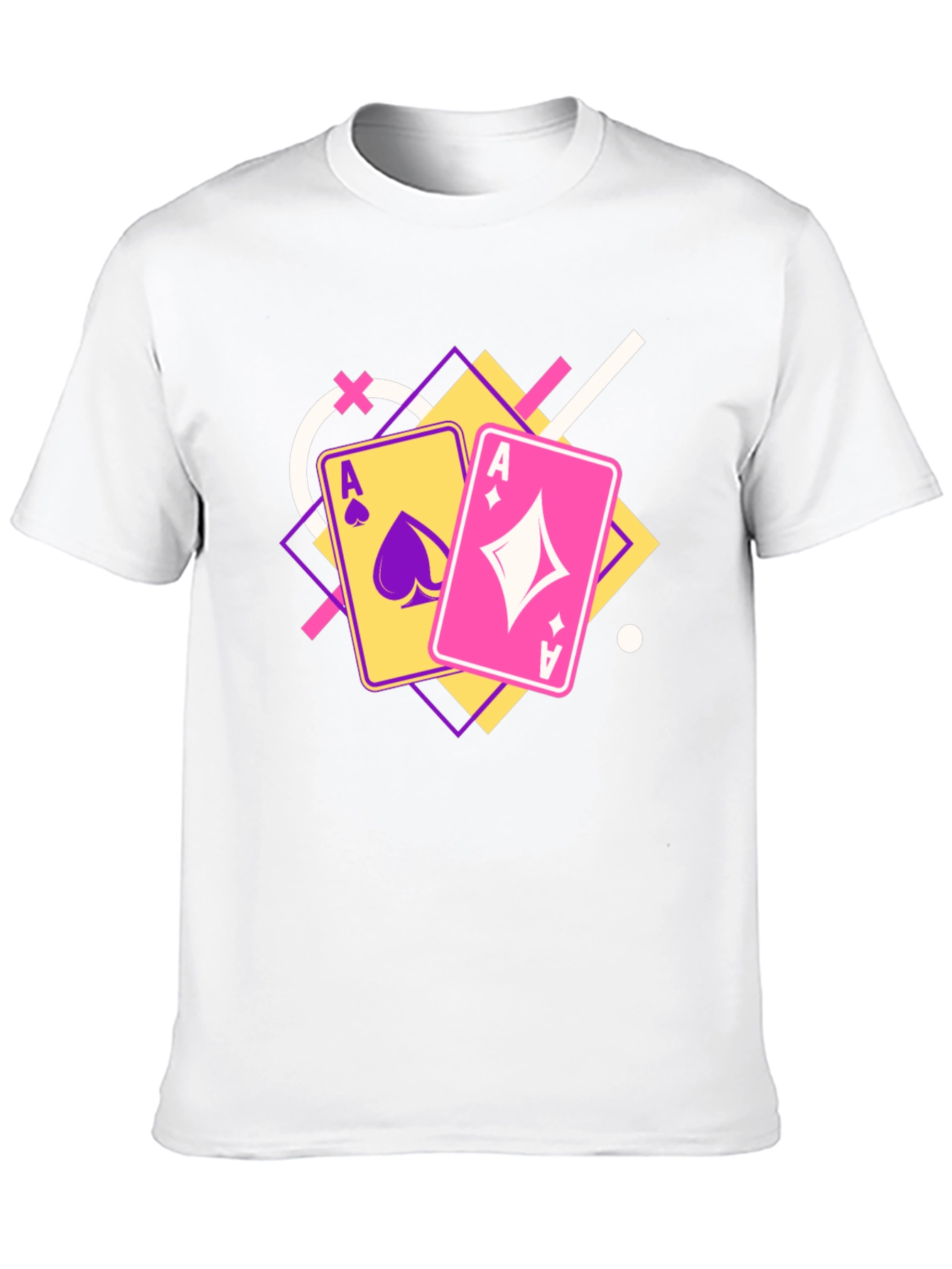 Ace Cards Graphic Tee - Black Casual T-Shirt