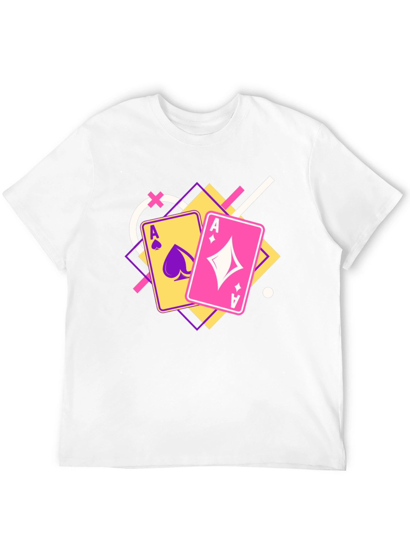 Ace Cards Graphic Tee - Black Casual T-Shirt