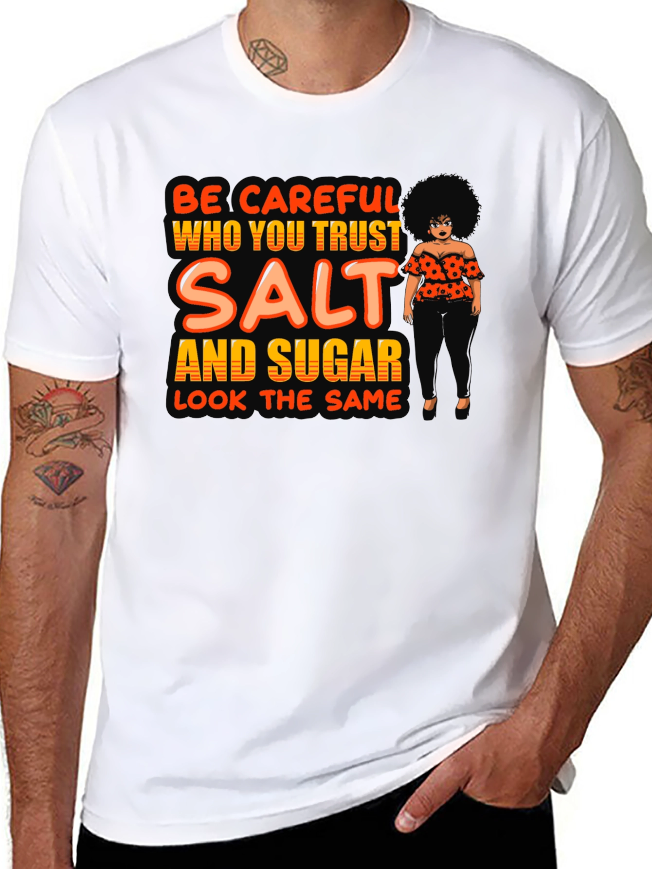 Salt and Sugar Graphic T-Shirt - Trust No One