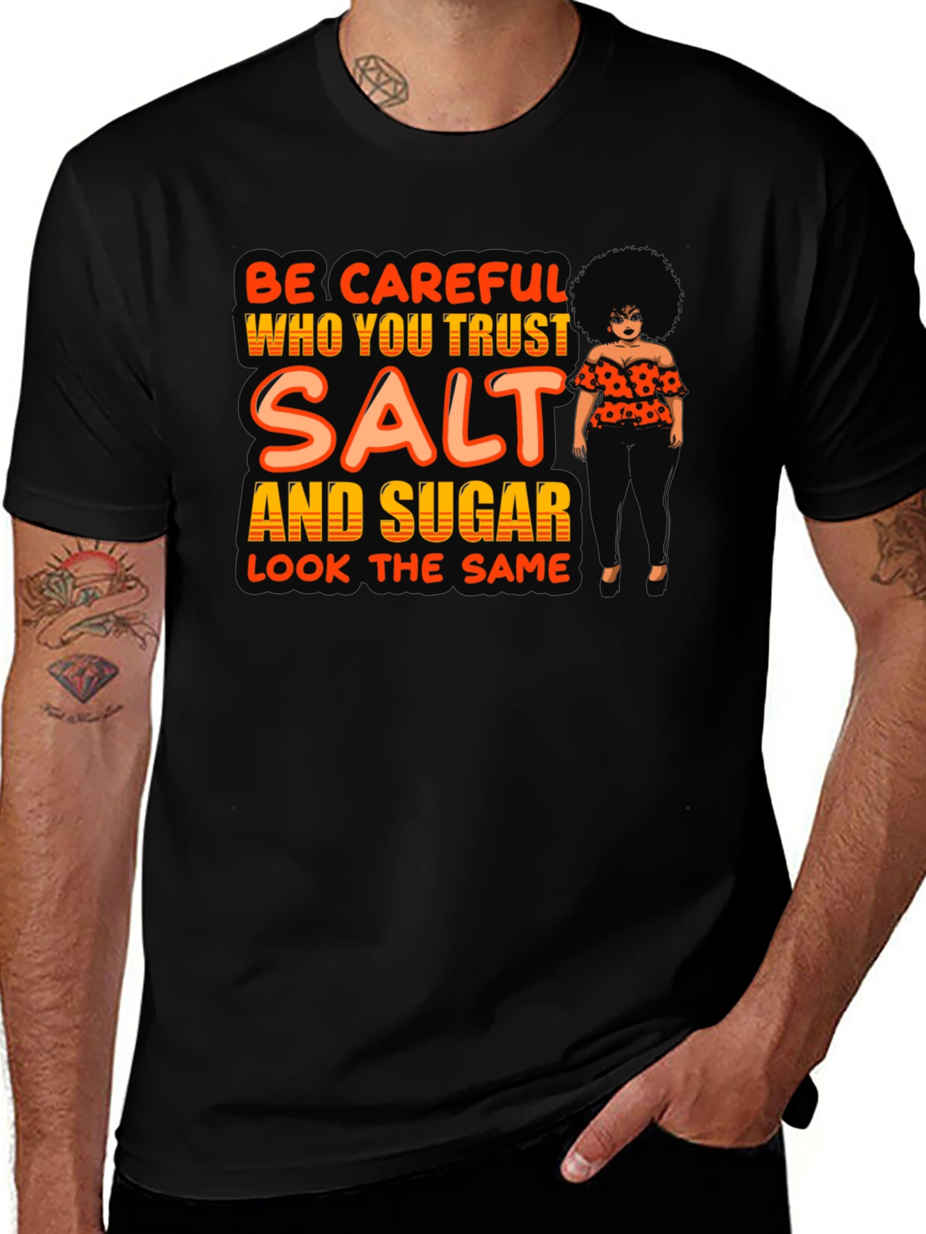 Salt and Sugar Graphic T-Shirt - Trust No One
