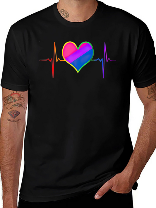 LGBTQ+ Heartbeat T-Shirt - Pride Love