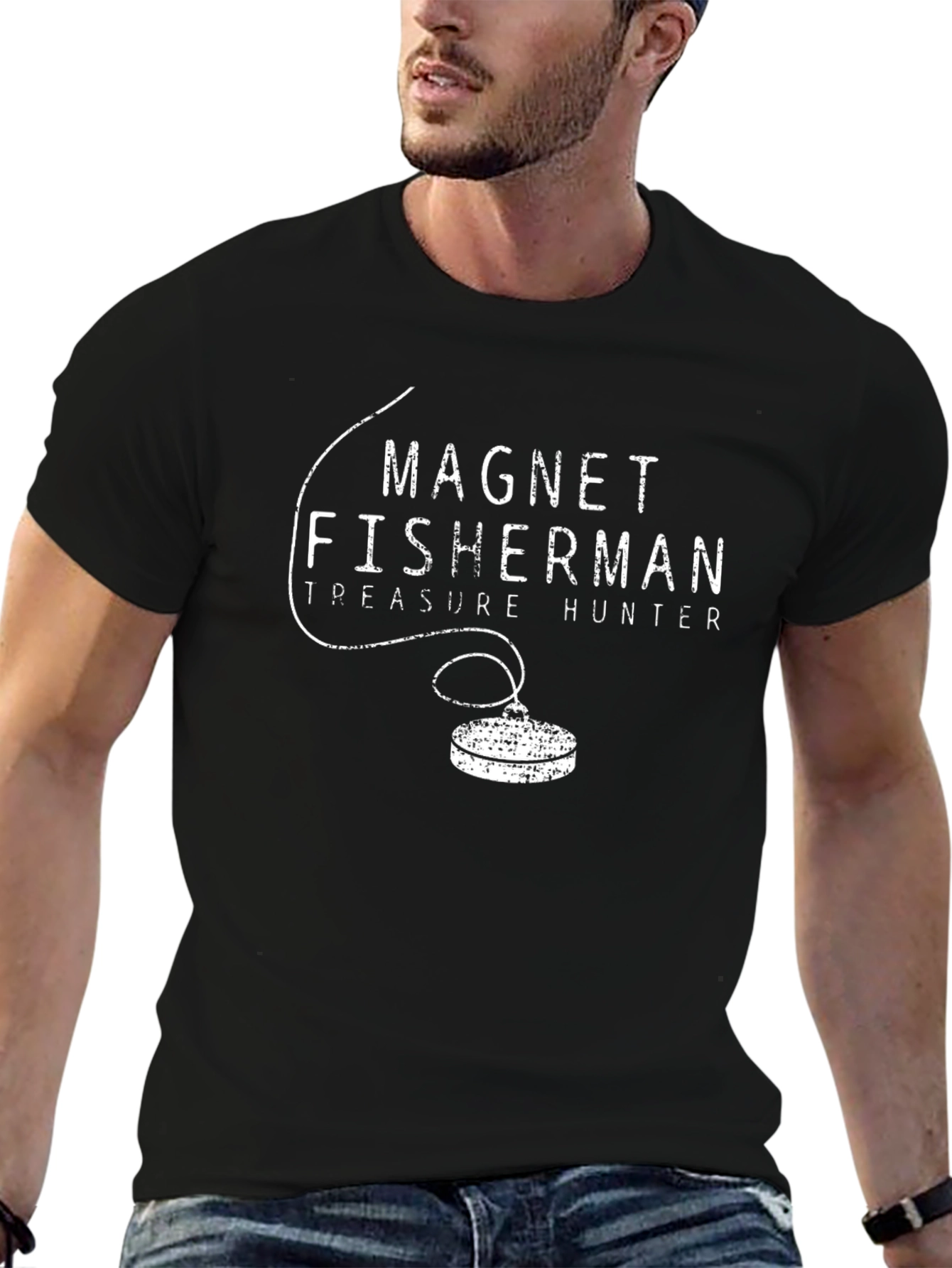 Magnet Fisherman Treasure Hunter T-Shirt