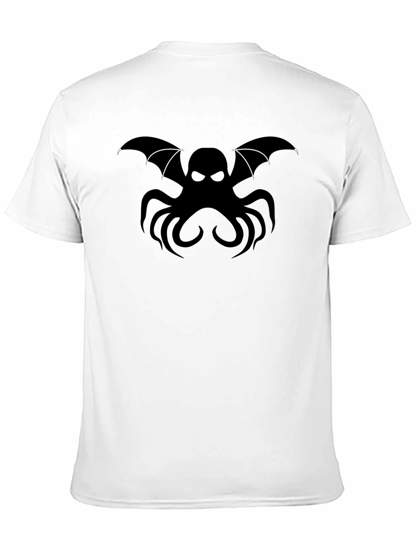 Black Bat Octopus Graphic T-Shirt