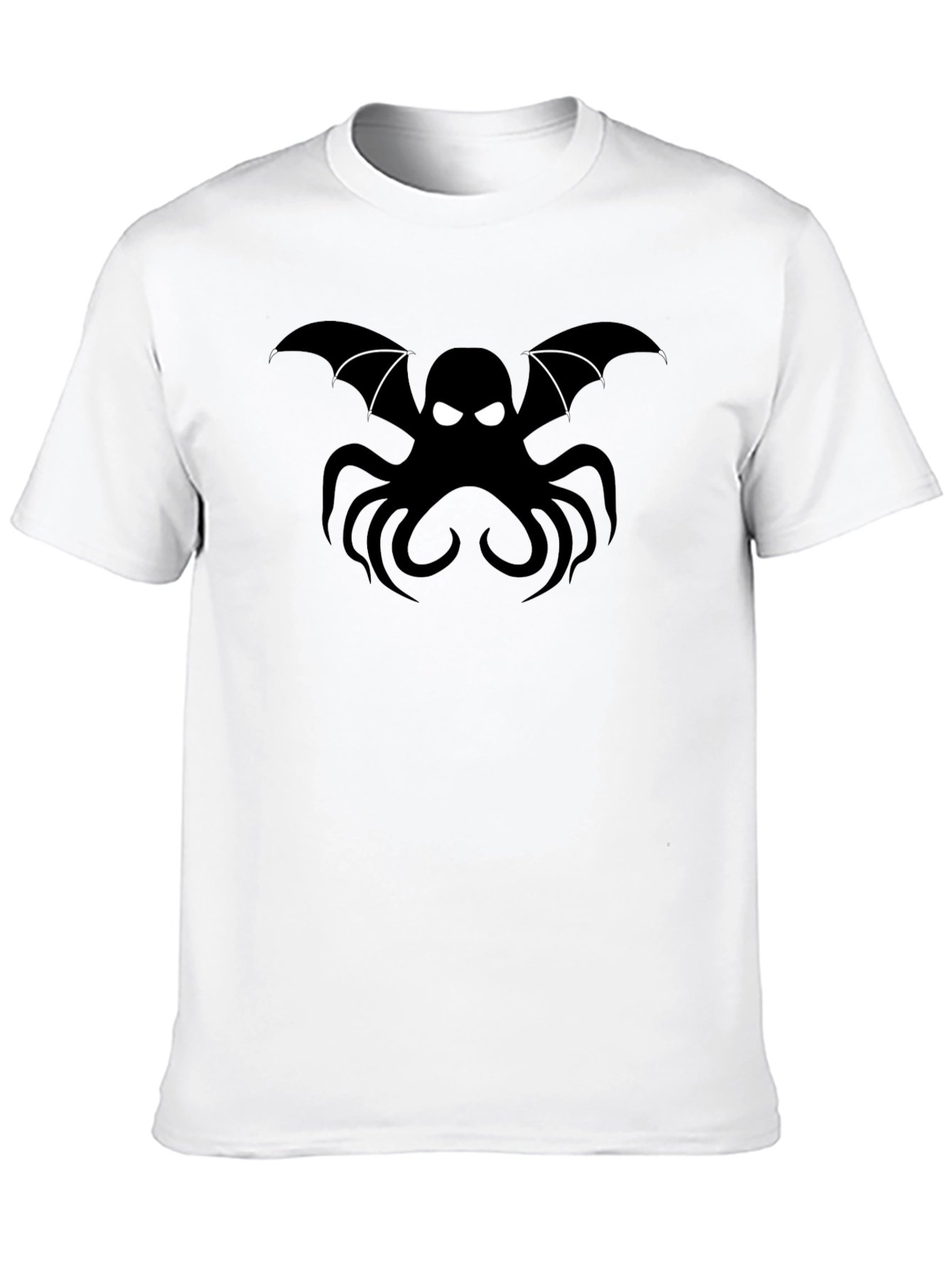 Black Bat Octopus Graphic T-Shirt