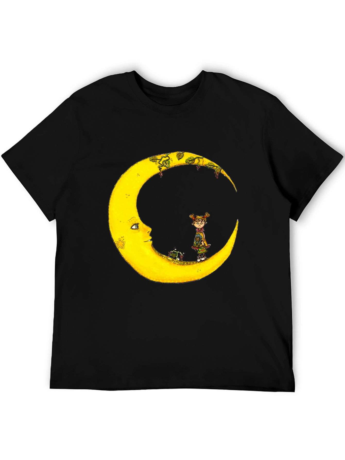Whimsical Moon Graphic T-Shirt - Unisex