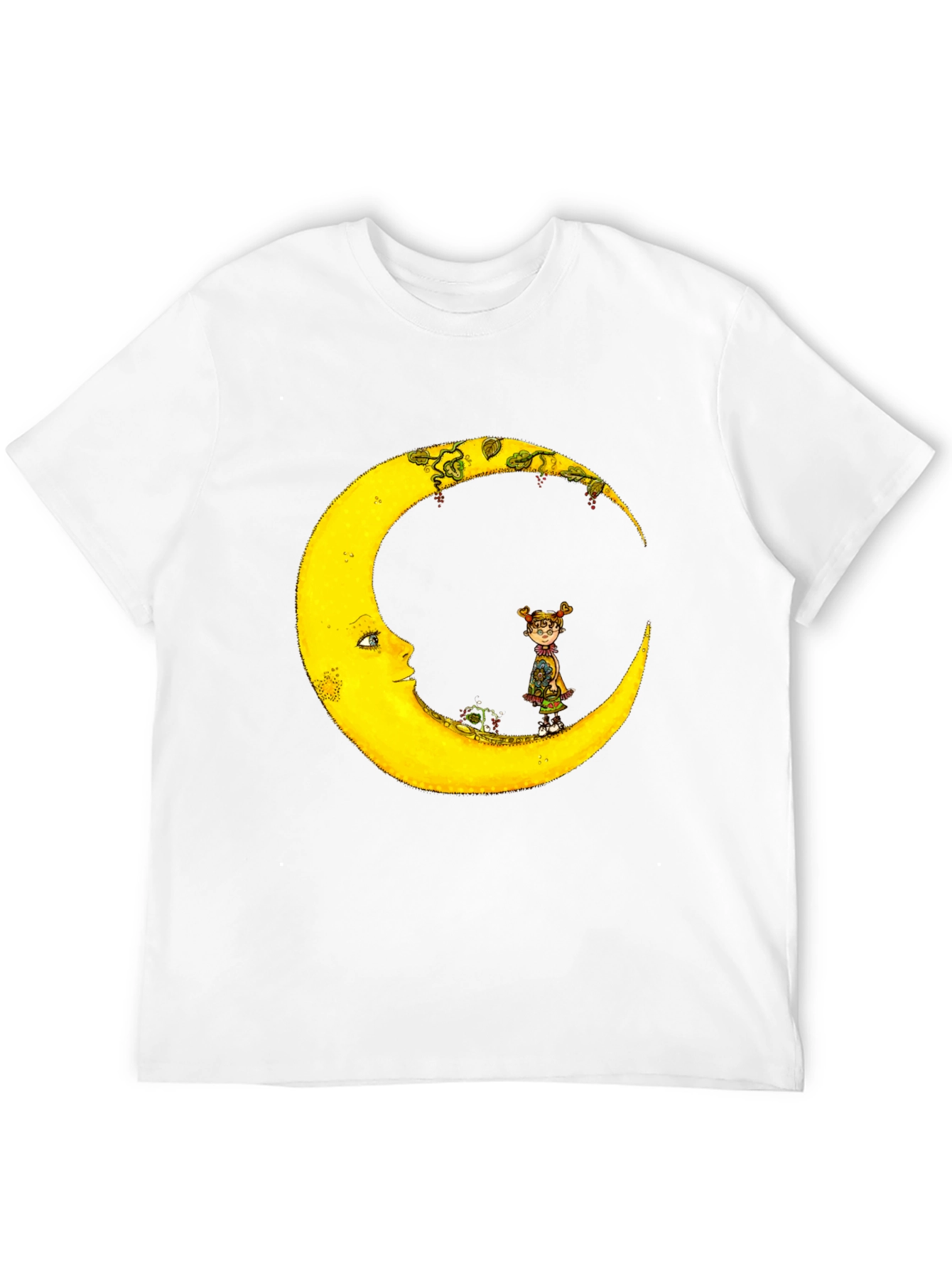 Whimsical Moon Graphic T-Shirt - Unisex