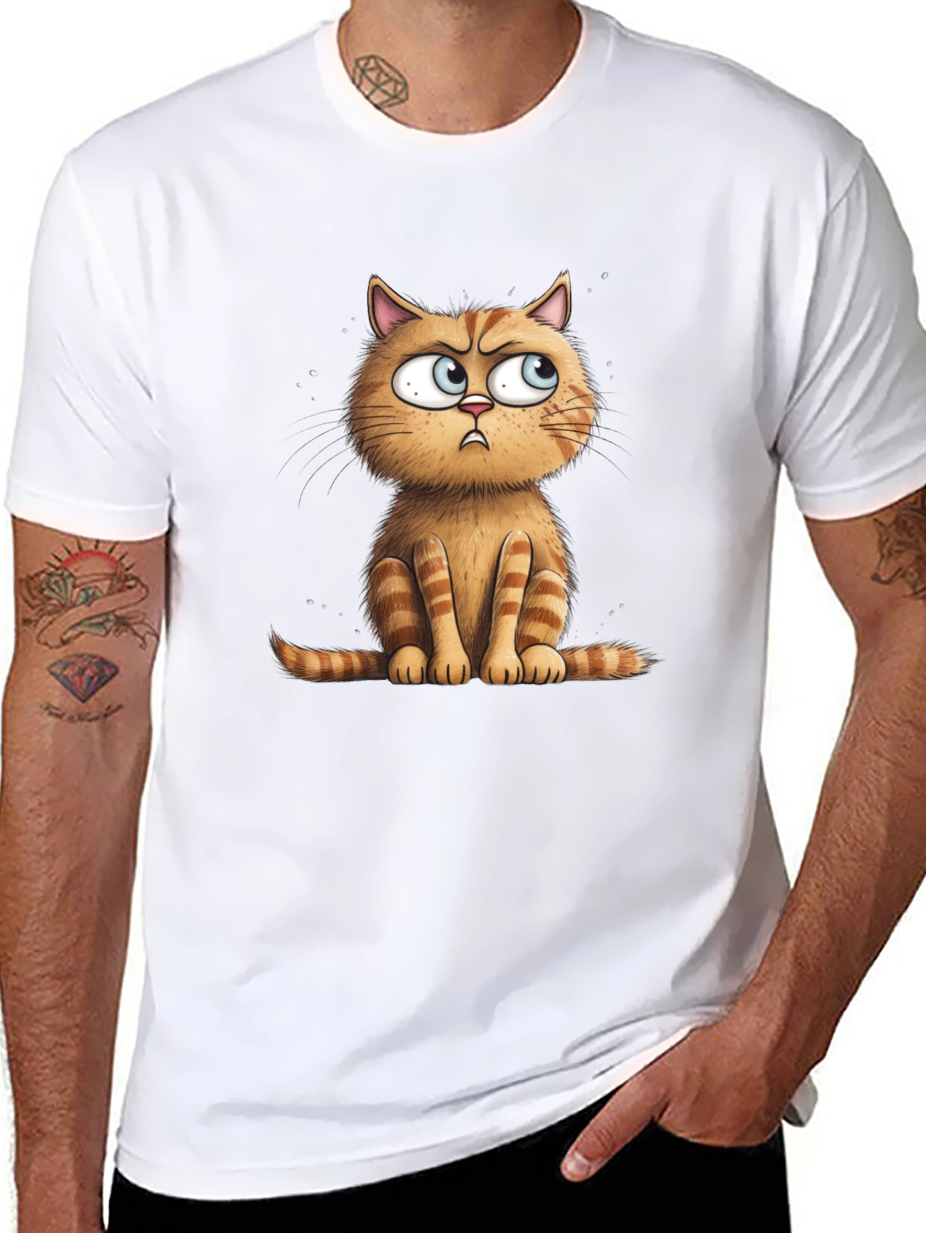 Grumpy Cat Graphic Tee - Black Unisex T-Shirt