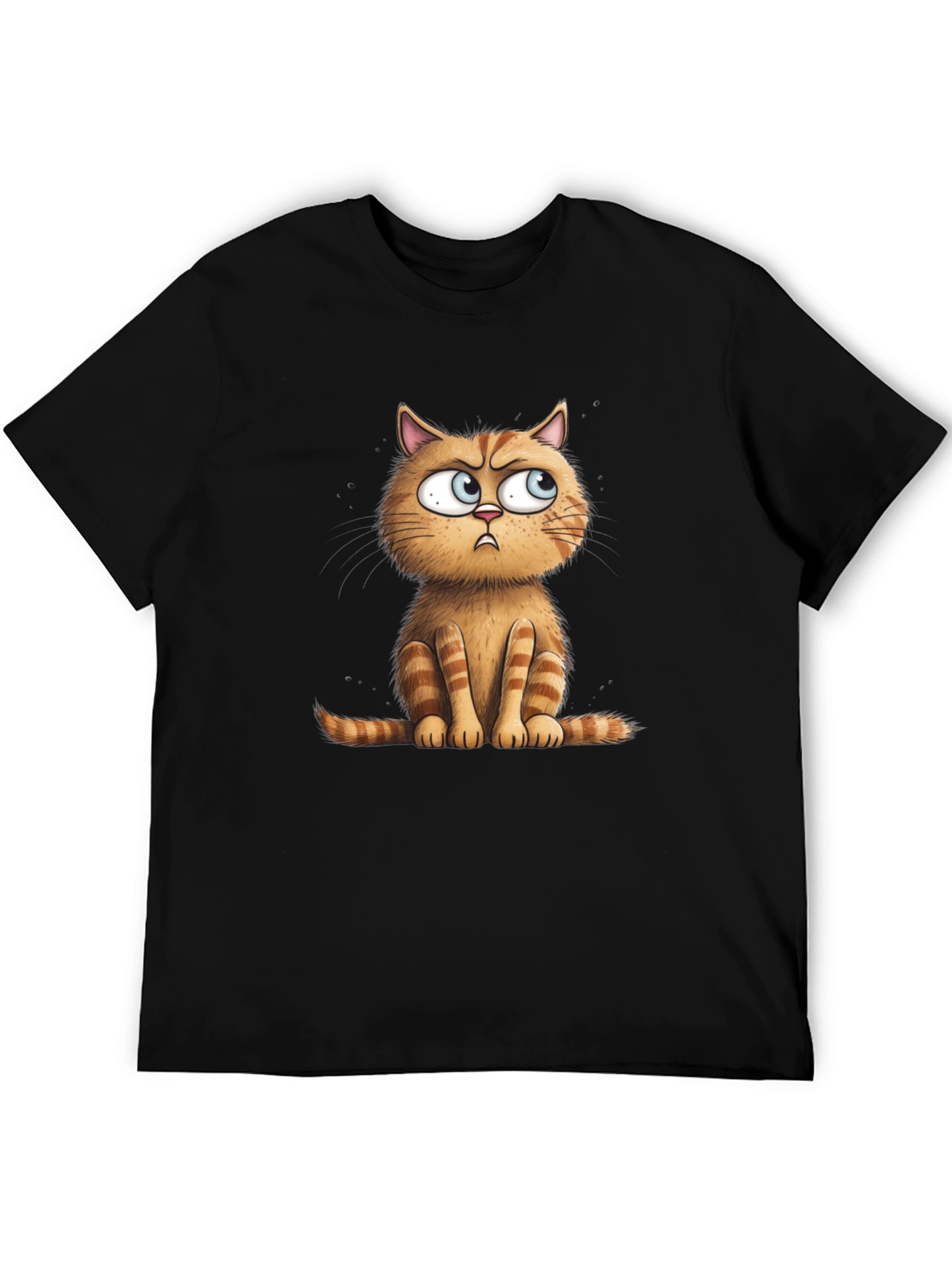Grumpy Cat Graphic Tee - Black Unisex T-Shirt