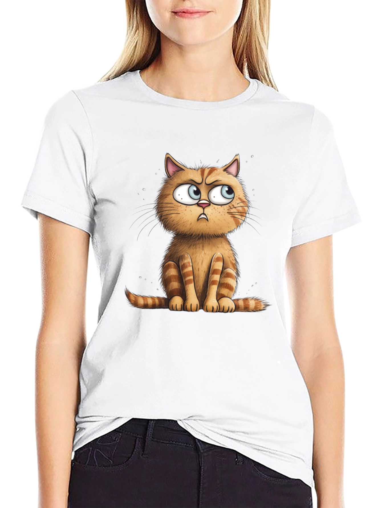 Grumpy Cat Graphic Tee - Black Unisex T-Shirt