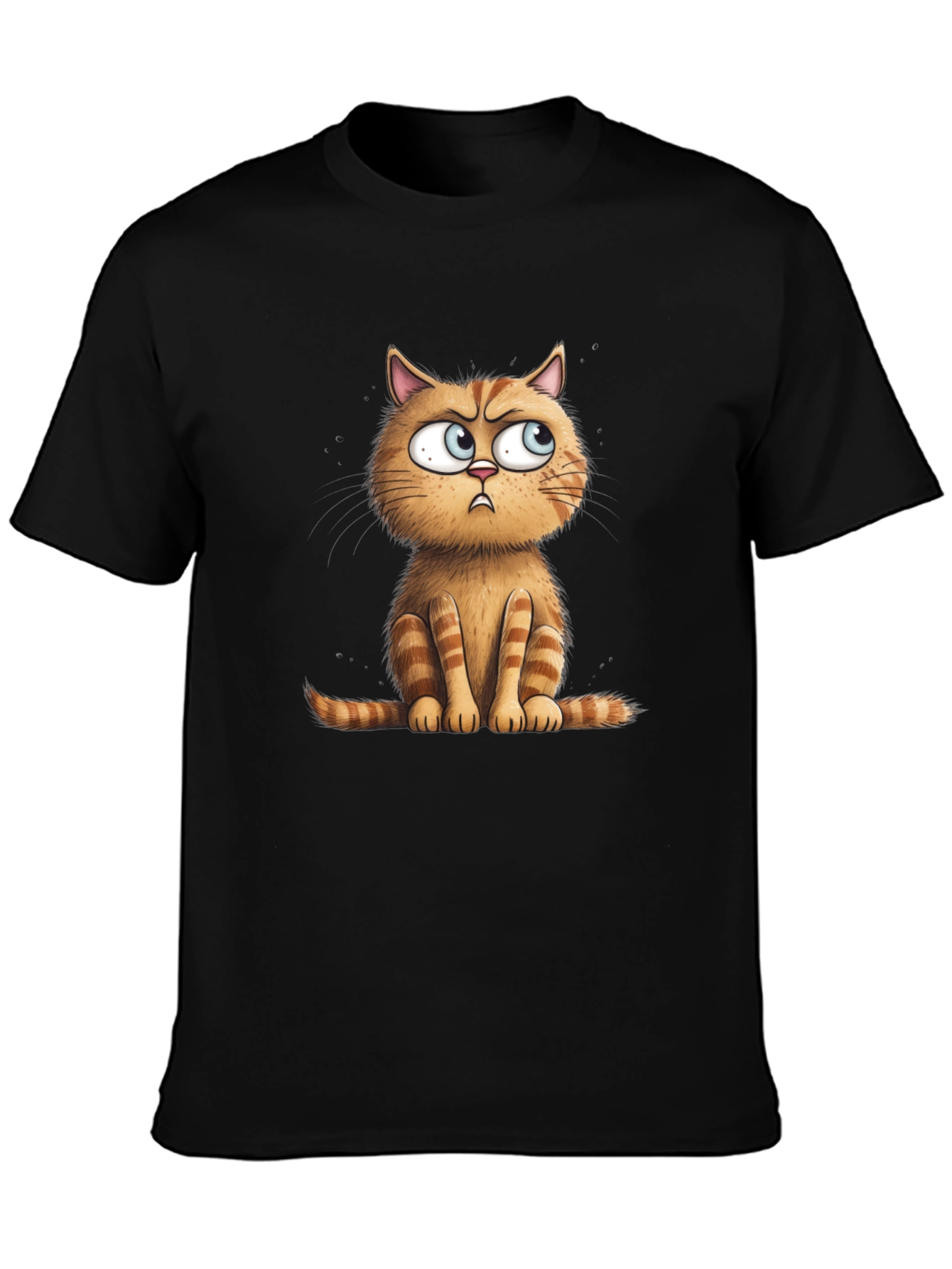 Grumpy Cat Graphic Tee - Black Unisex T-Shirt