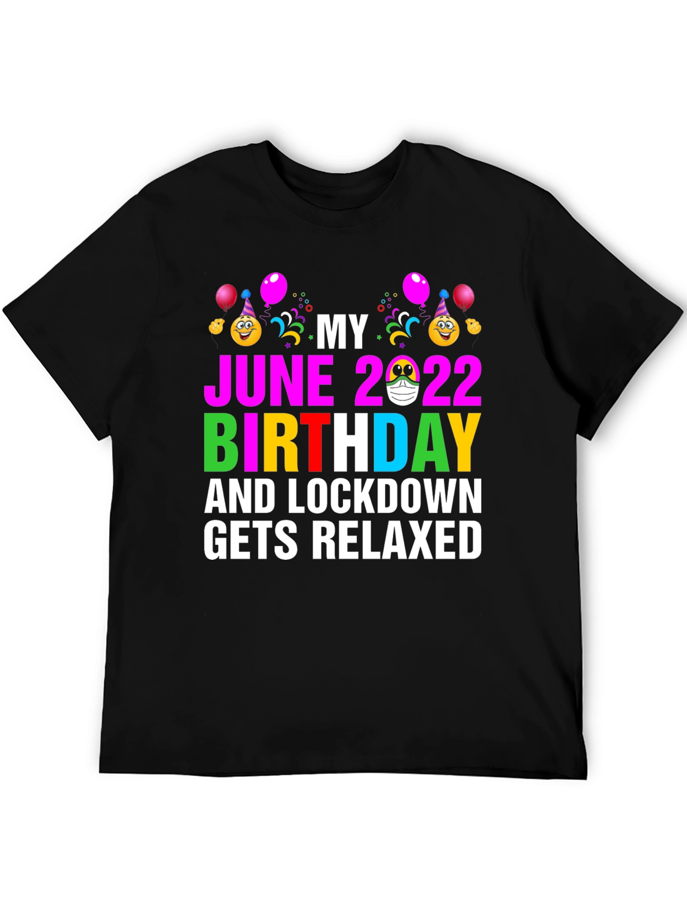 June 2022 Birthday Lockdown Relaxed T-Shirt