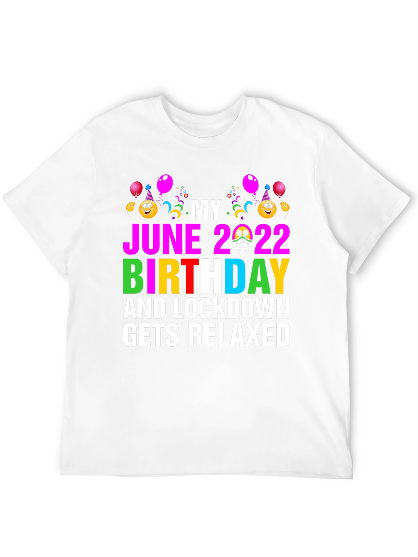 June 2022 Birthday Lockdown Relaxed T-Shirt