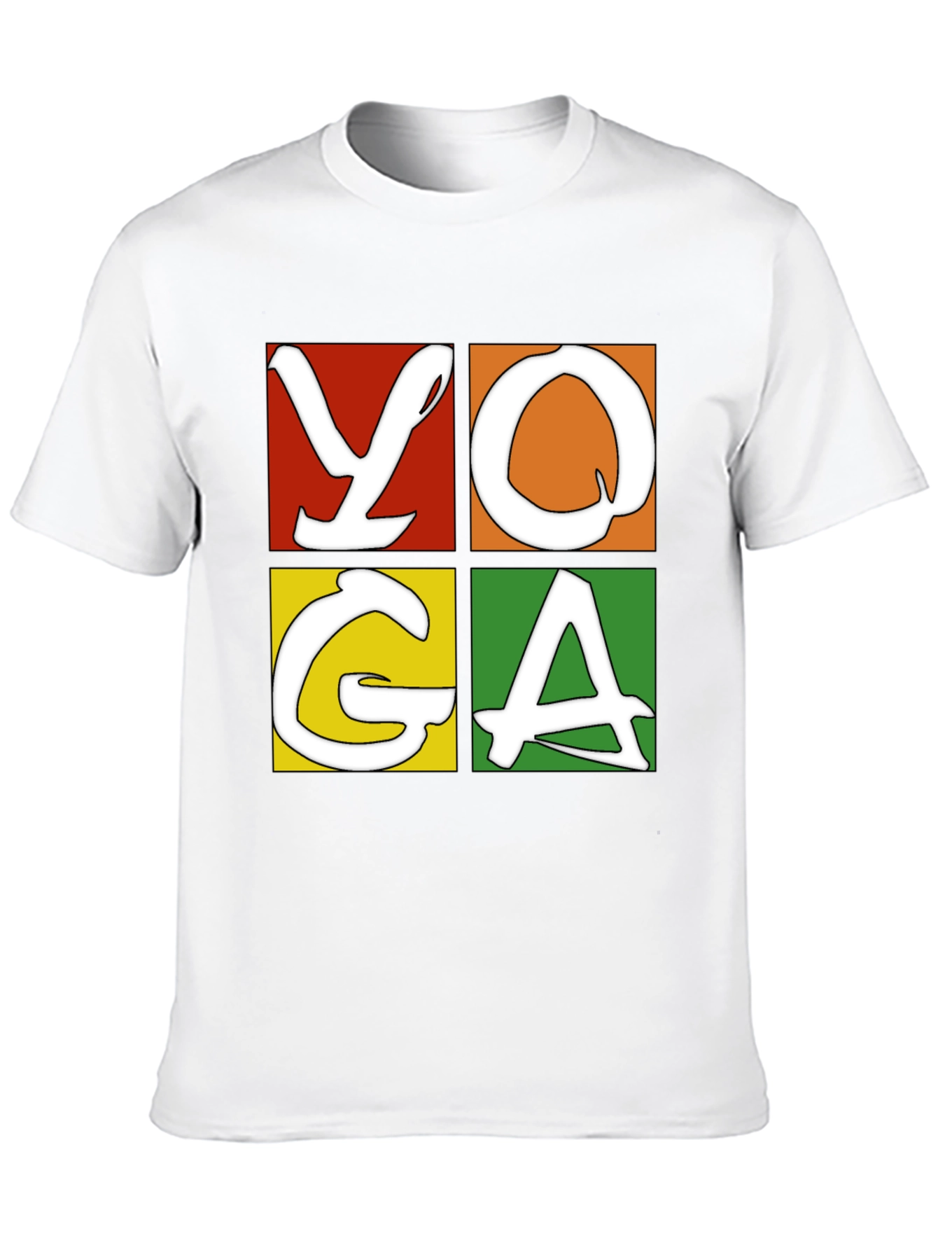 Yoga Graphic Tee - Mens Black Cotton T-Shirt