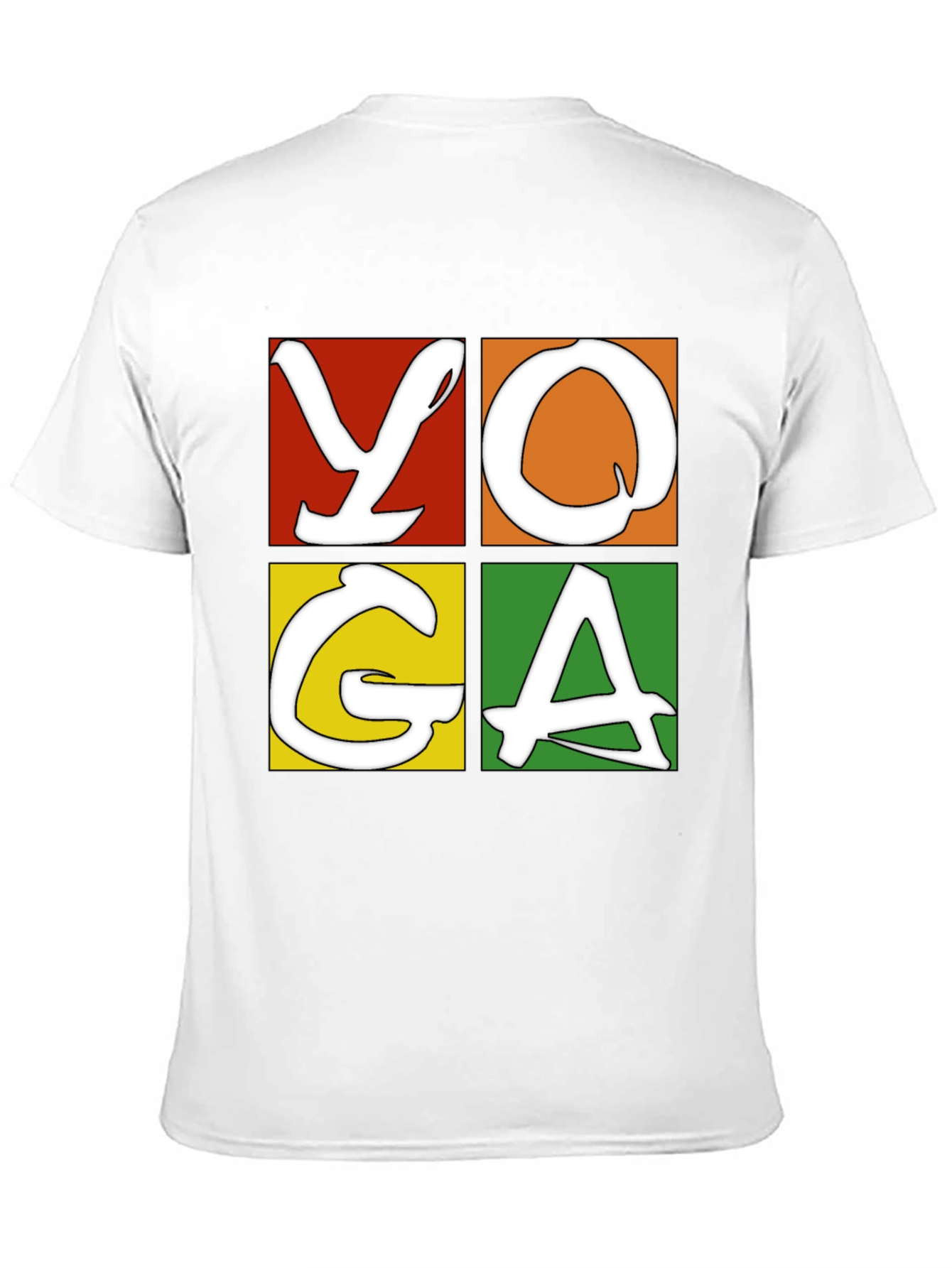 Yoga Graphic Tee - Mens Black Cotton T-Shirt