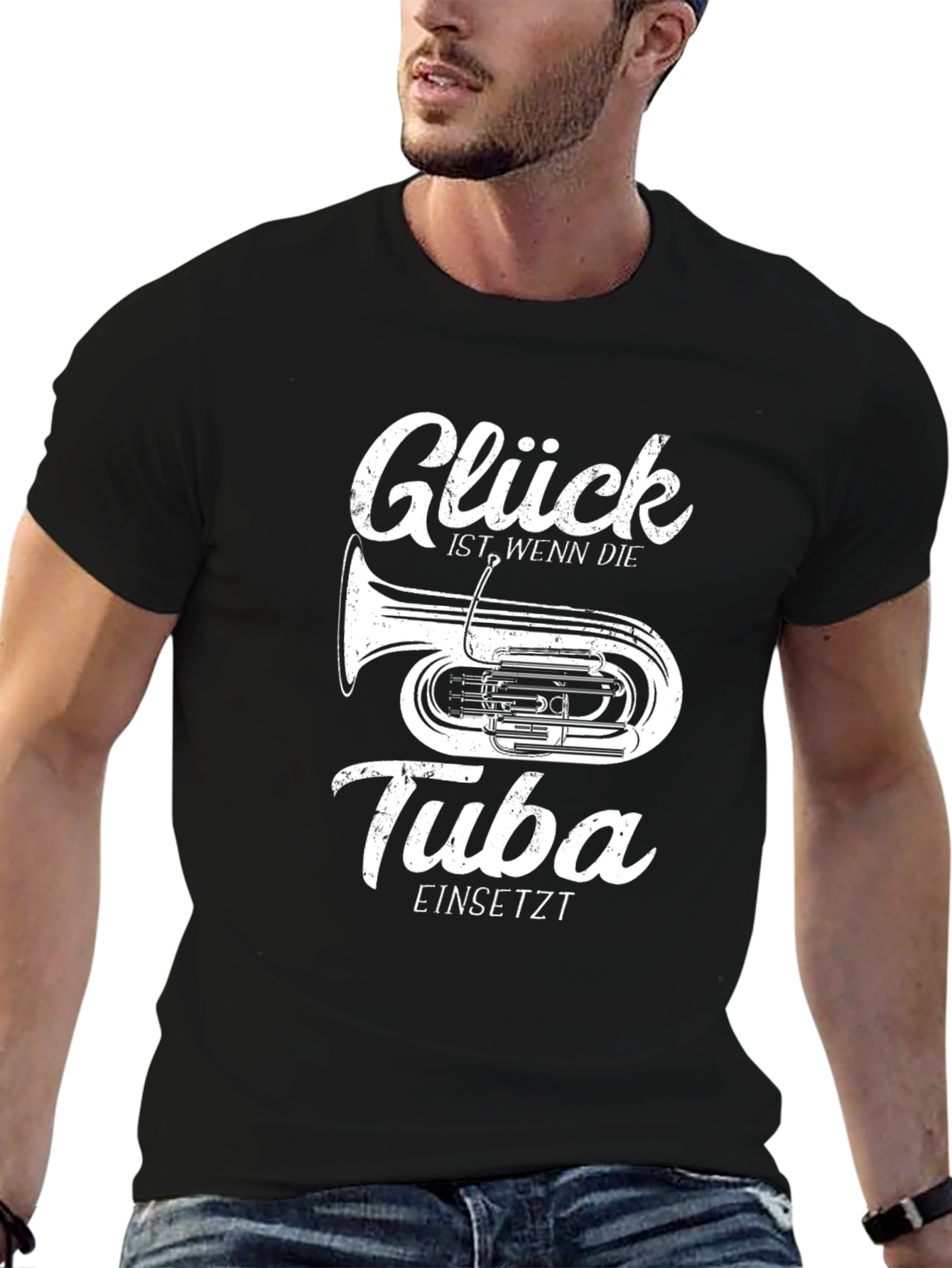 Glück Tuba T-Shirt - Musician Gift