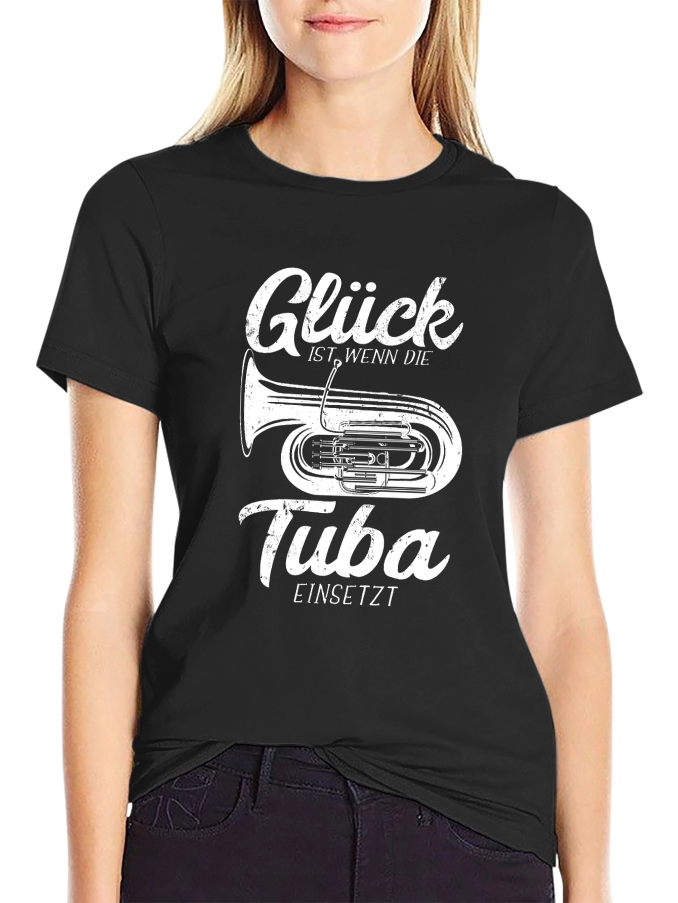 Glück Tuba T-Shirt - Musician Gift
