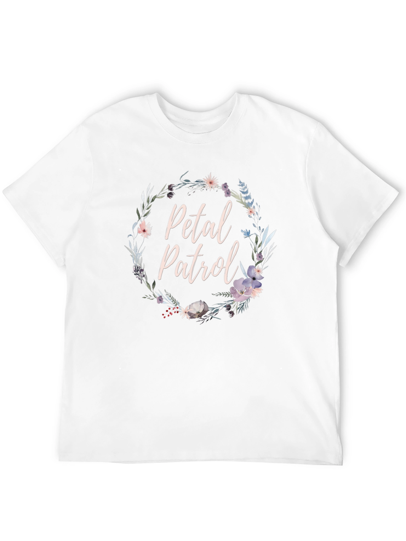 Petal Patrol Floral Graphic Tee - Unisex