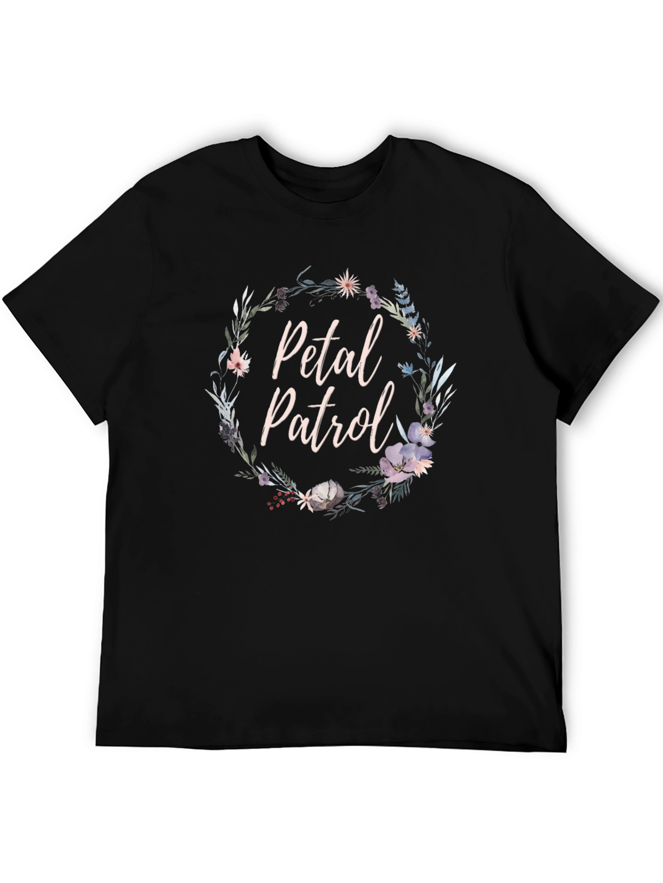 Petal Patrol Floral Graphic Tee - Unisex