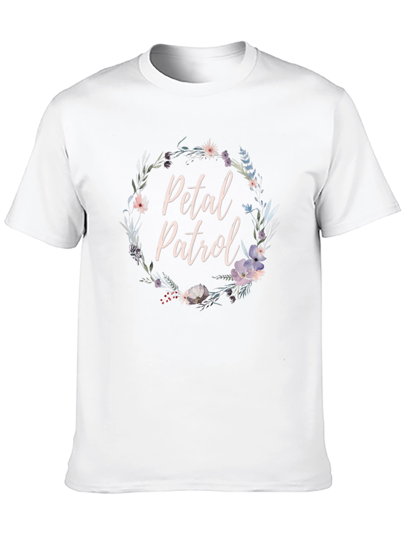 Petal Patrol Floral Graphic Tee - Unisex