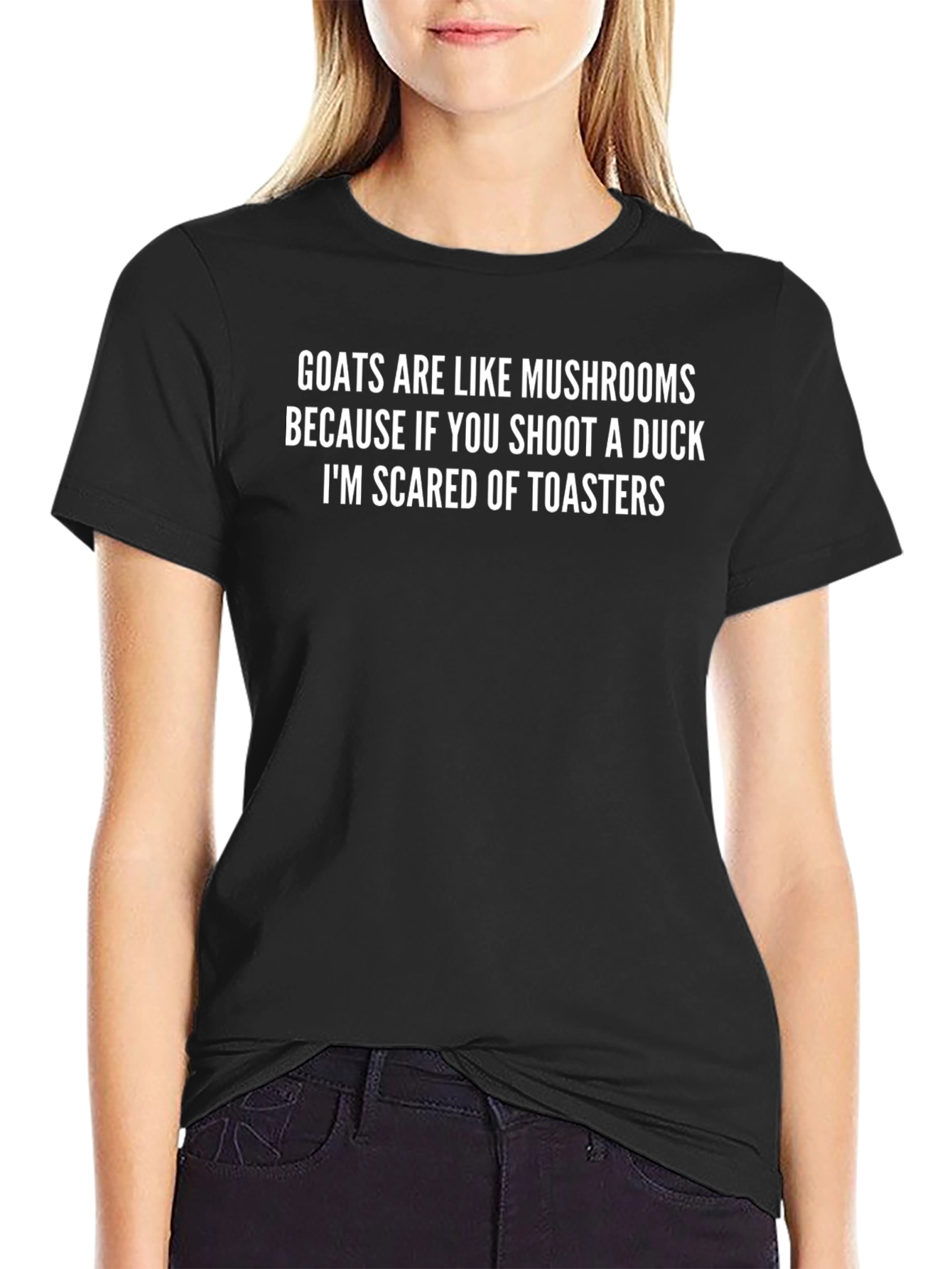 Funny Graphic T-Shirt: Goats & Mushrooms