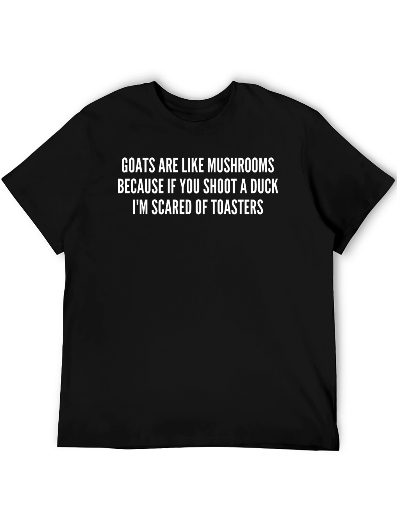 Funny Graphic T-Shirt: Goats & Mushrooms