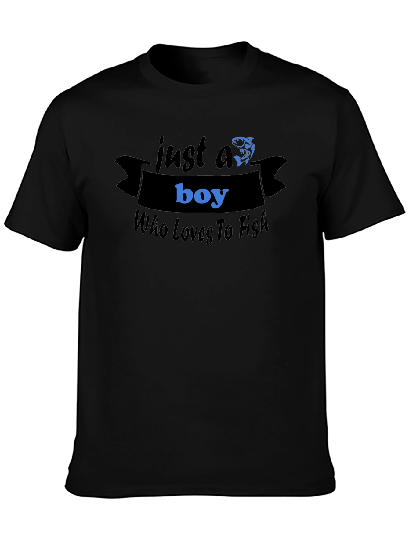 Boy Who Loves to Fish T-Shirt