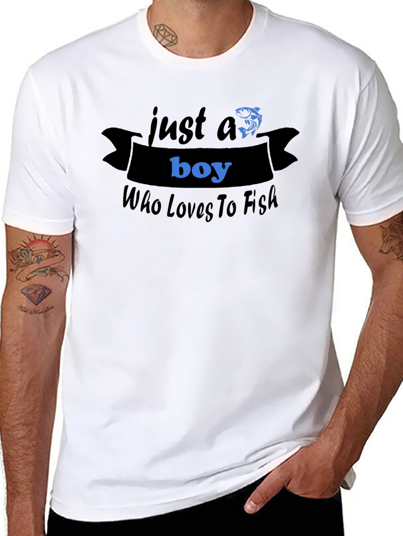 Boy Who Loves to Fish T-Shirt