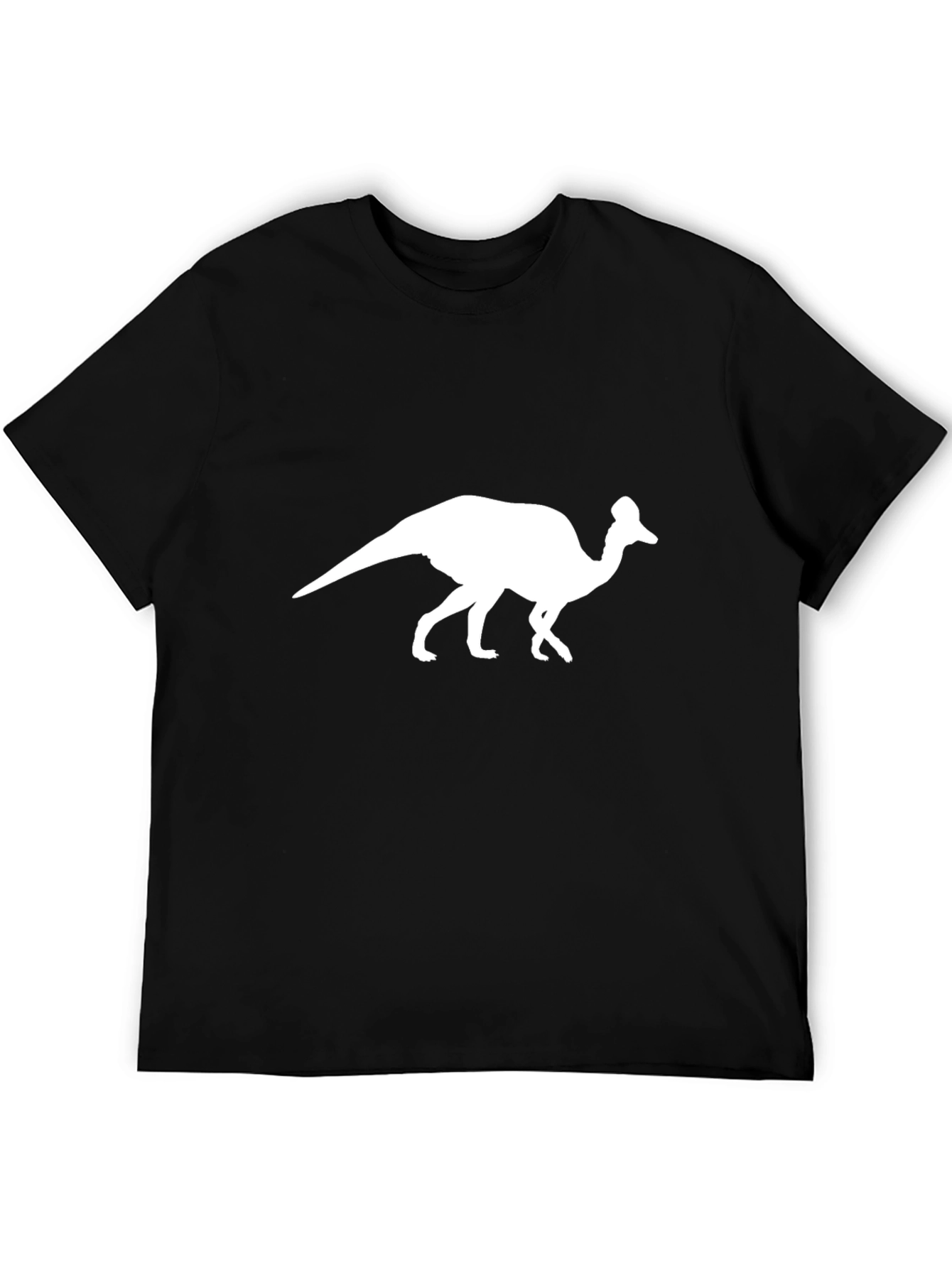 Dinosaur Silhouette Graphic Tee - Black
