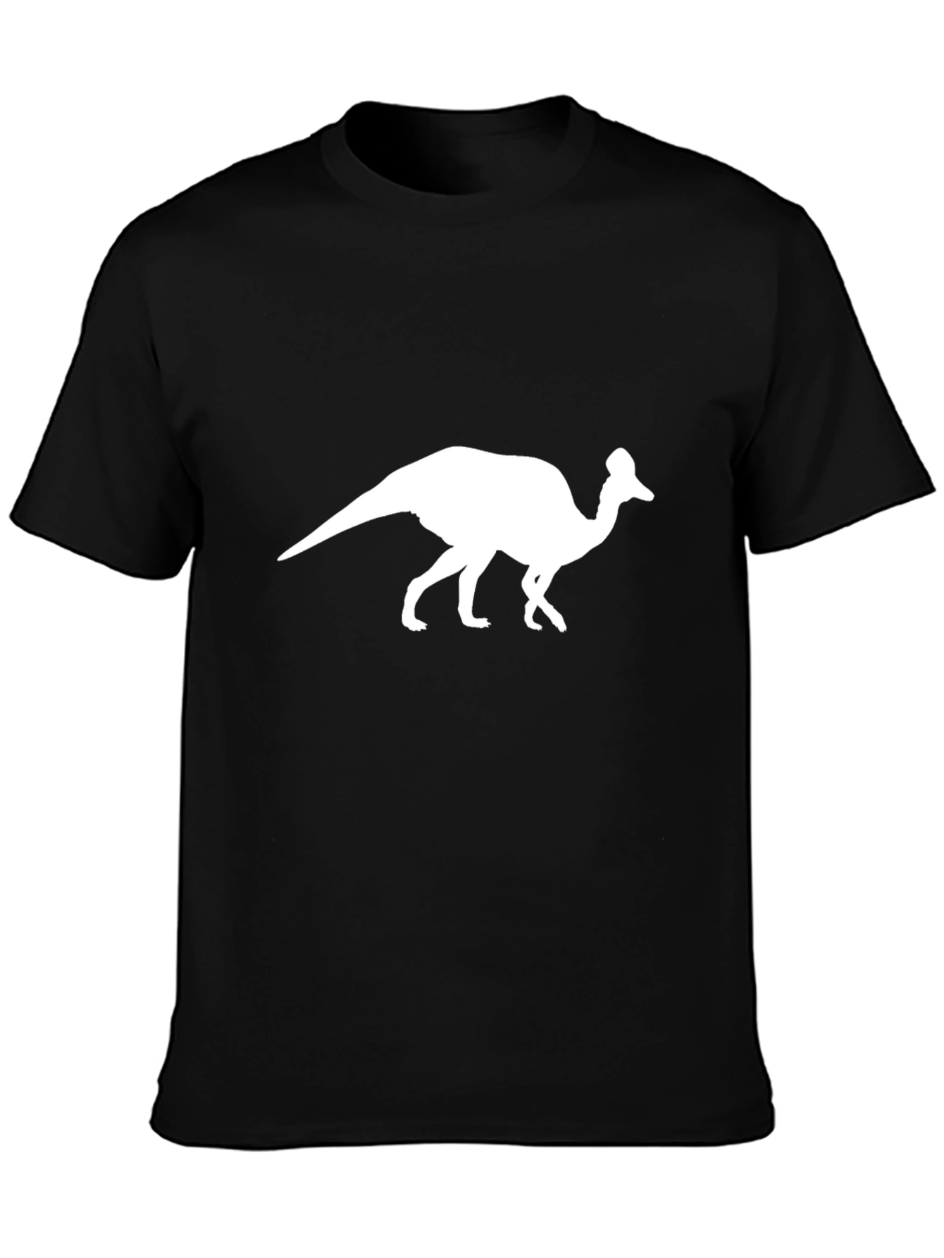 Dinosaur Silhouette Graphic Tee - Black