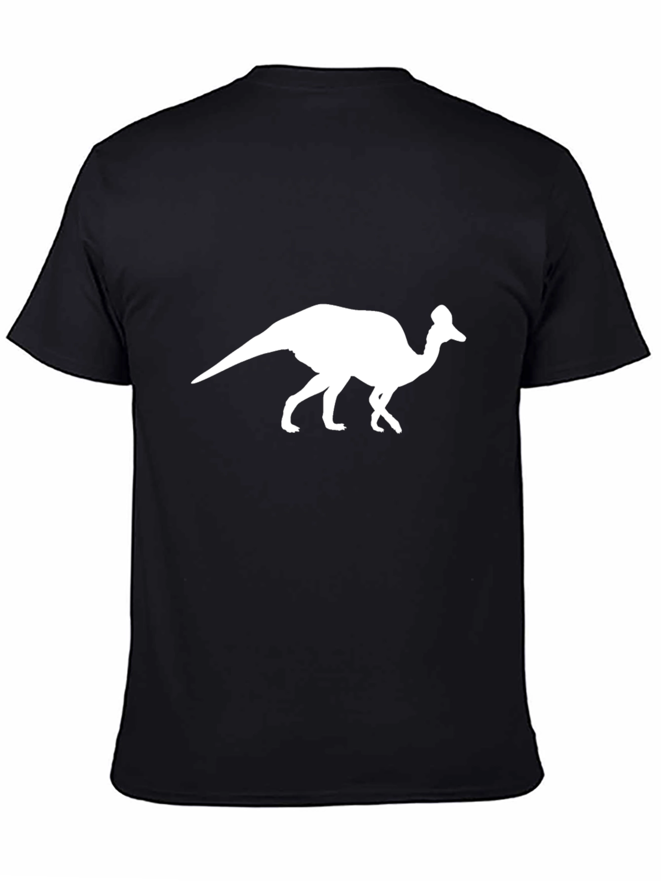 Dinosaur Silhouette Graphic Tee - Black