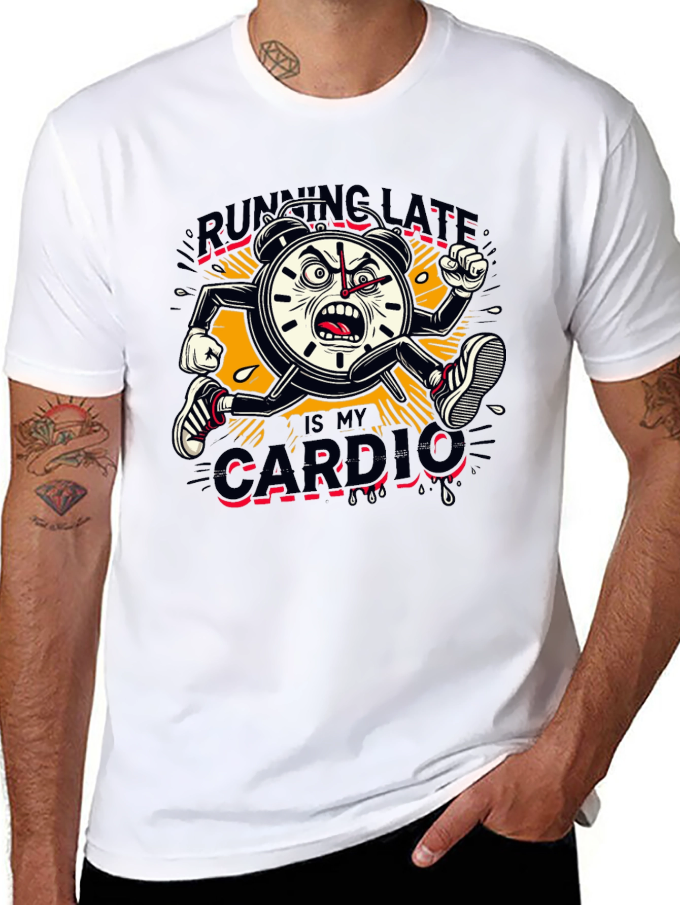 Running Late Cardio Graphic Tee