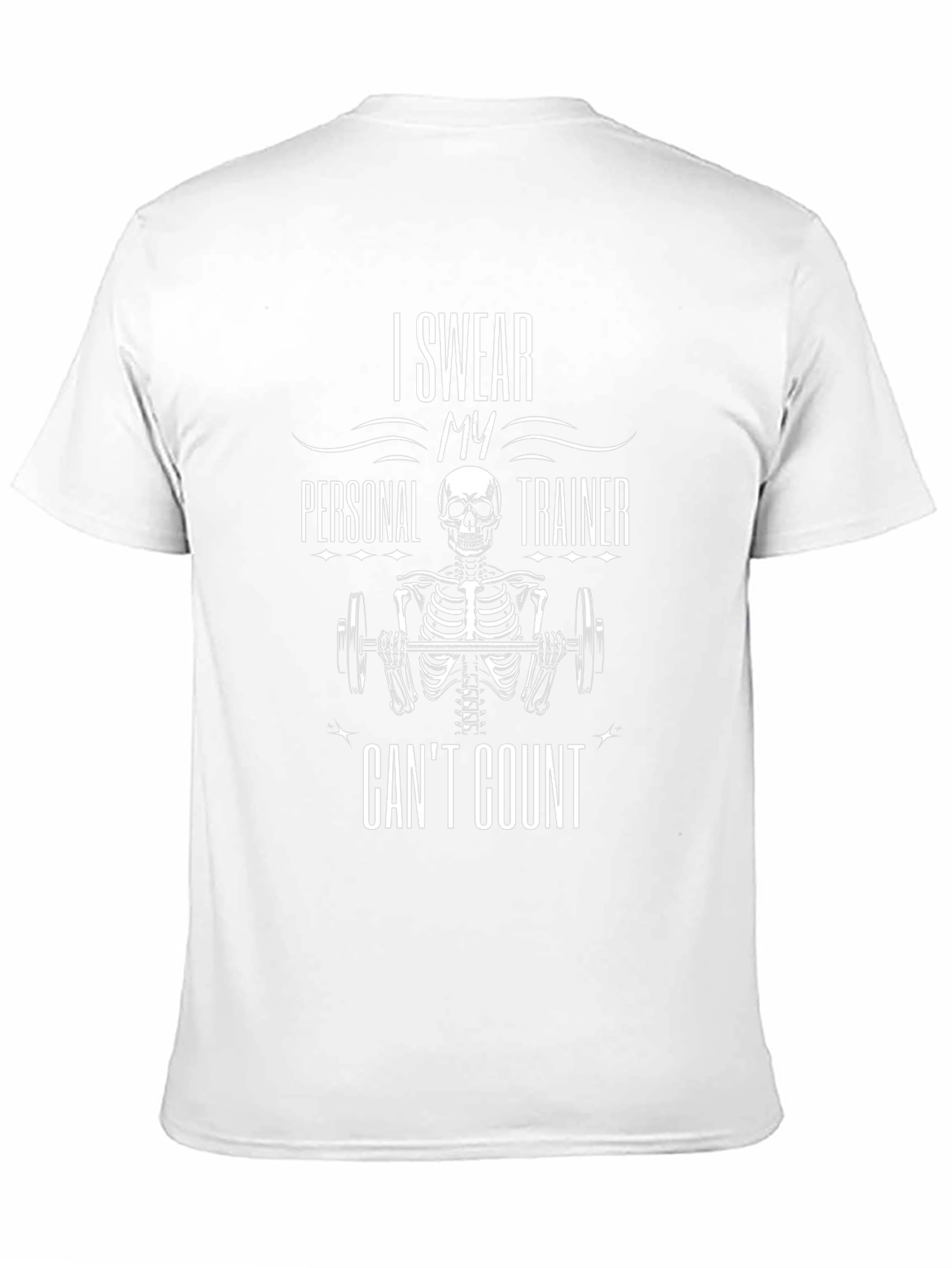 Funny Skeleton Personal Trainer Workout T-Shirt
