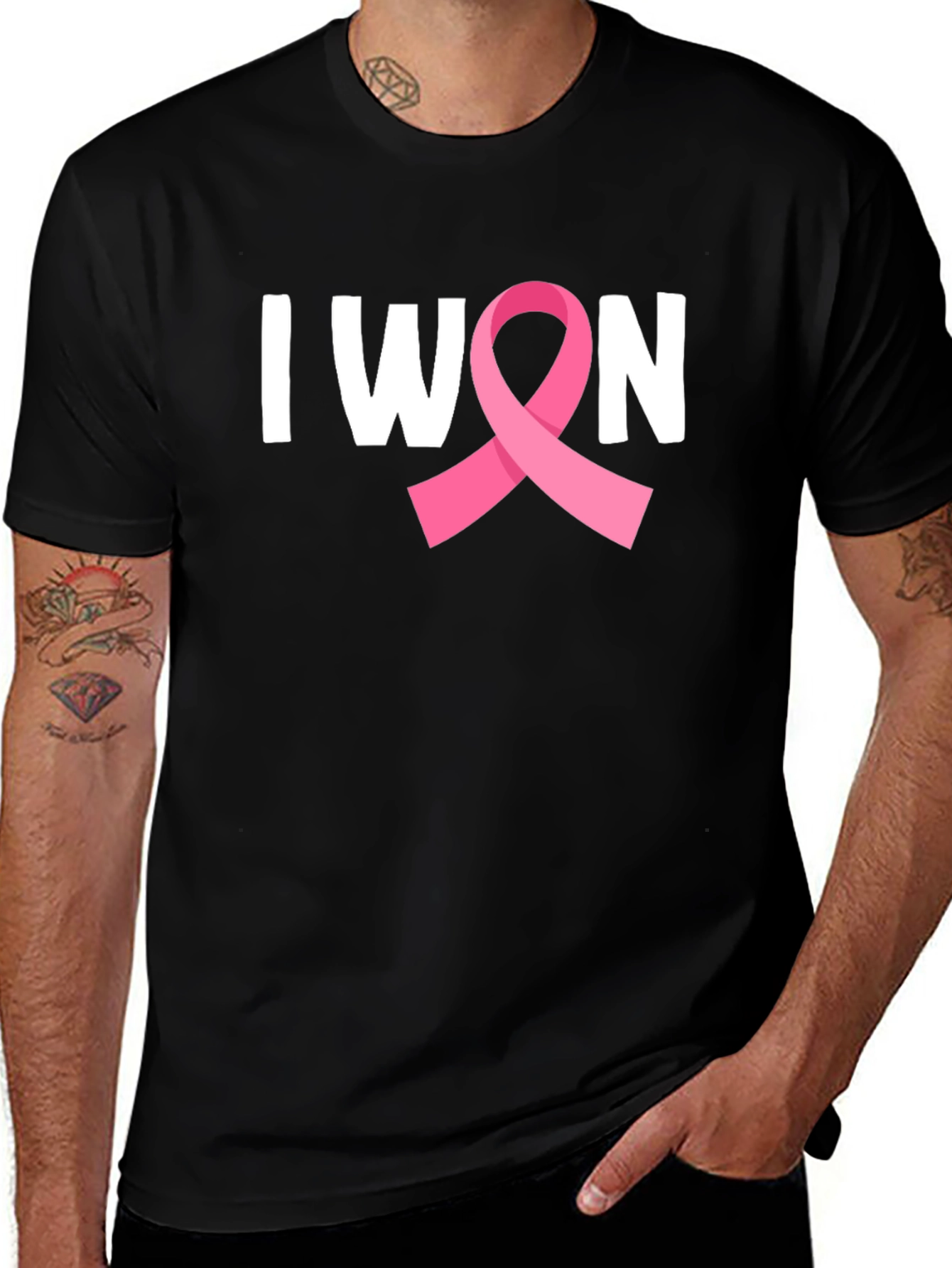 I Won Breast Cancer Awareness Ribbon T-Shirt