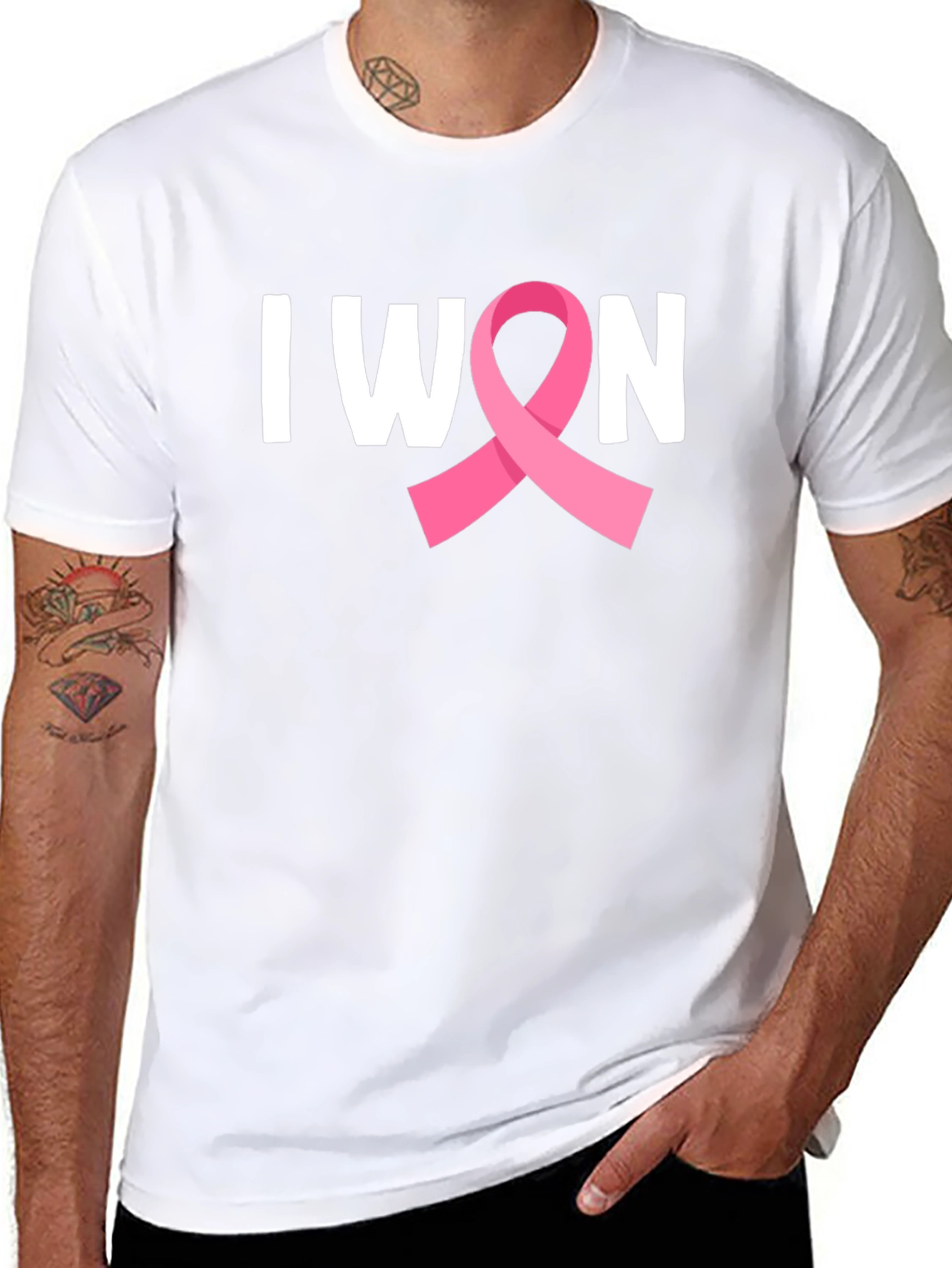 I Won Breast Cancer Awareness Ribbon T-Shirt