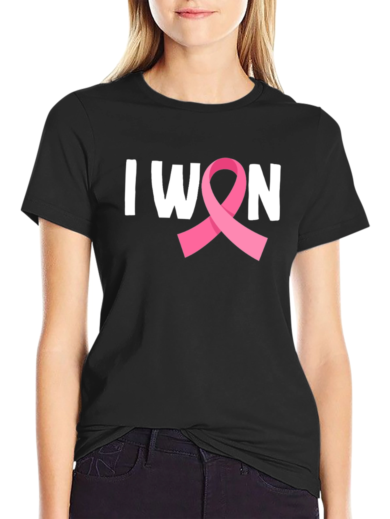 I Won Breast Cancer Awareness Ribbon T-Shirt