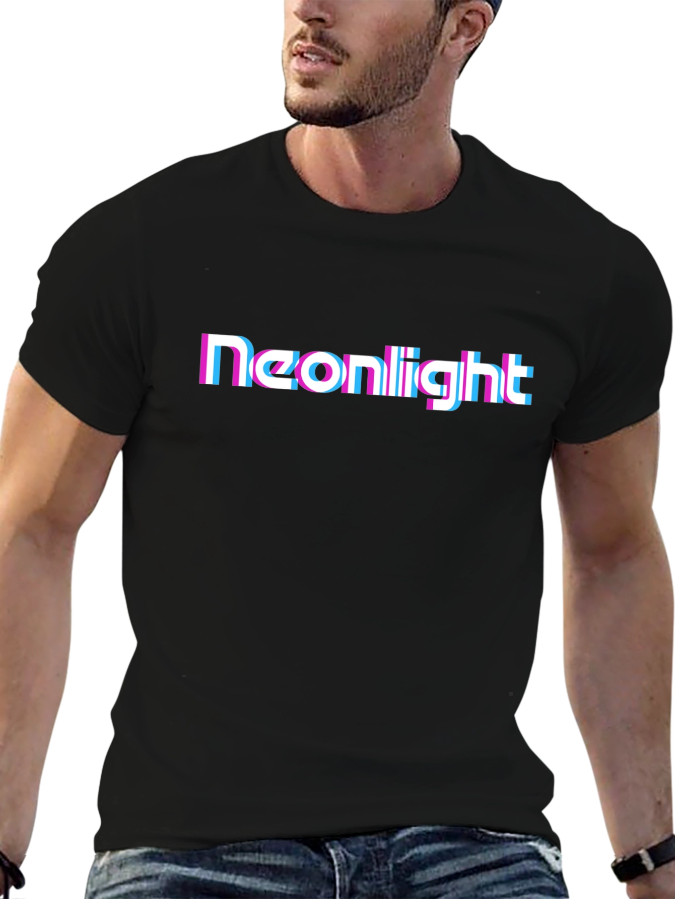 Neonlight Glitch T-Shirt - Retro Style