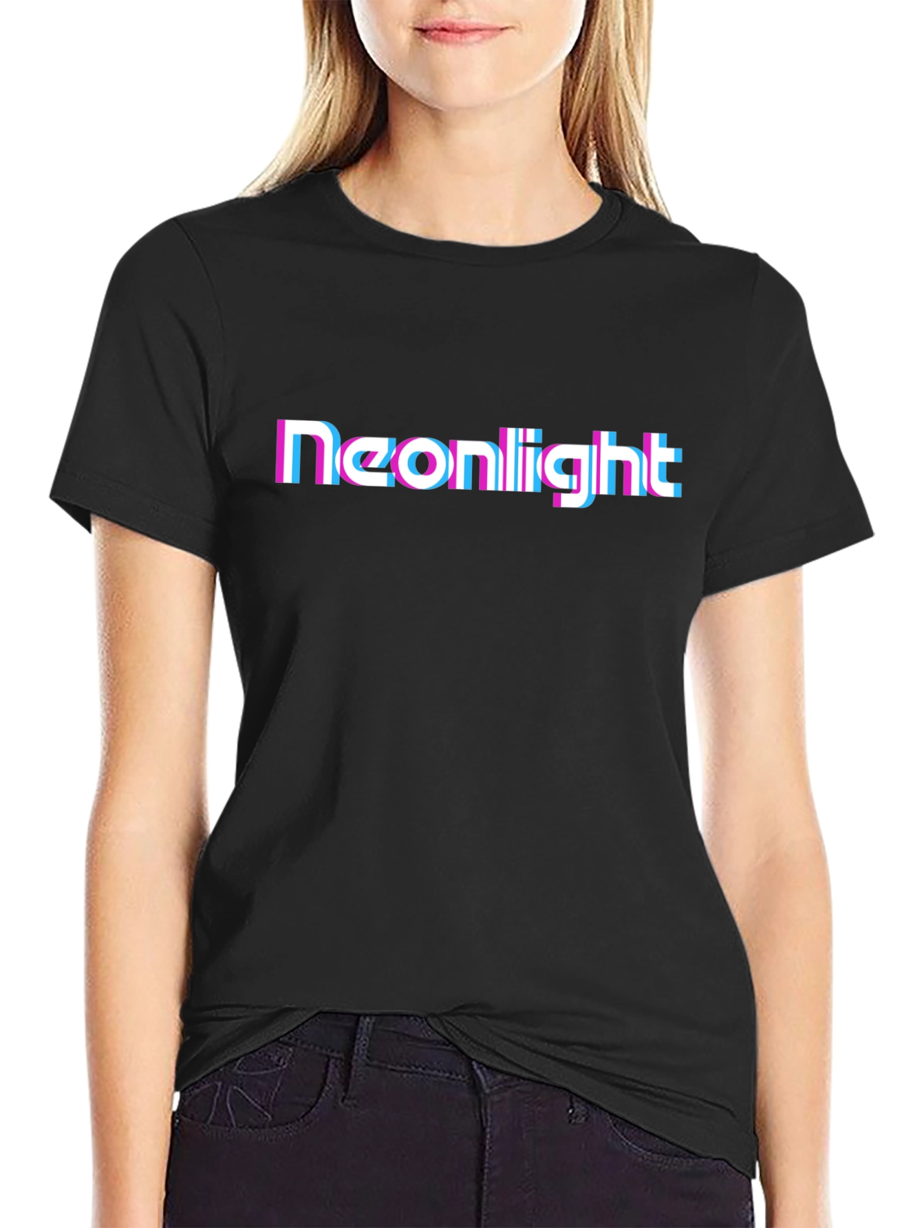 Neonlight Glitch T-Shirt - Retro Style