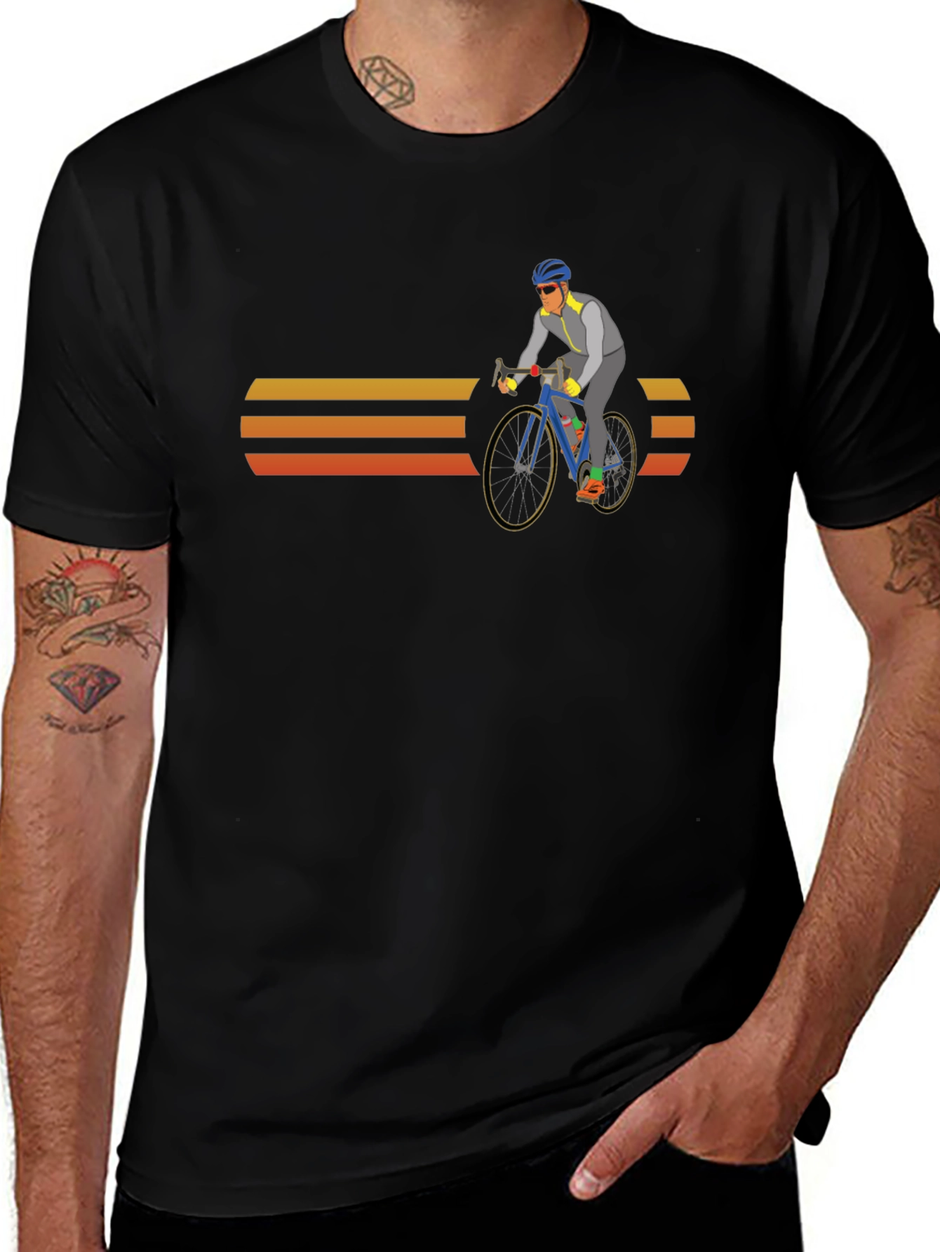 Retro Biker Graphic T-Shirt