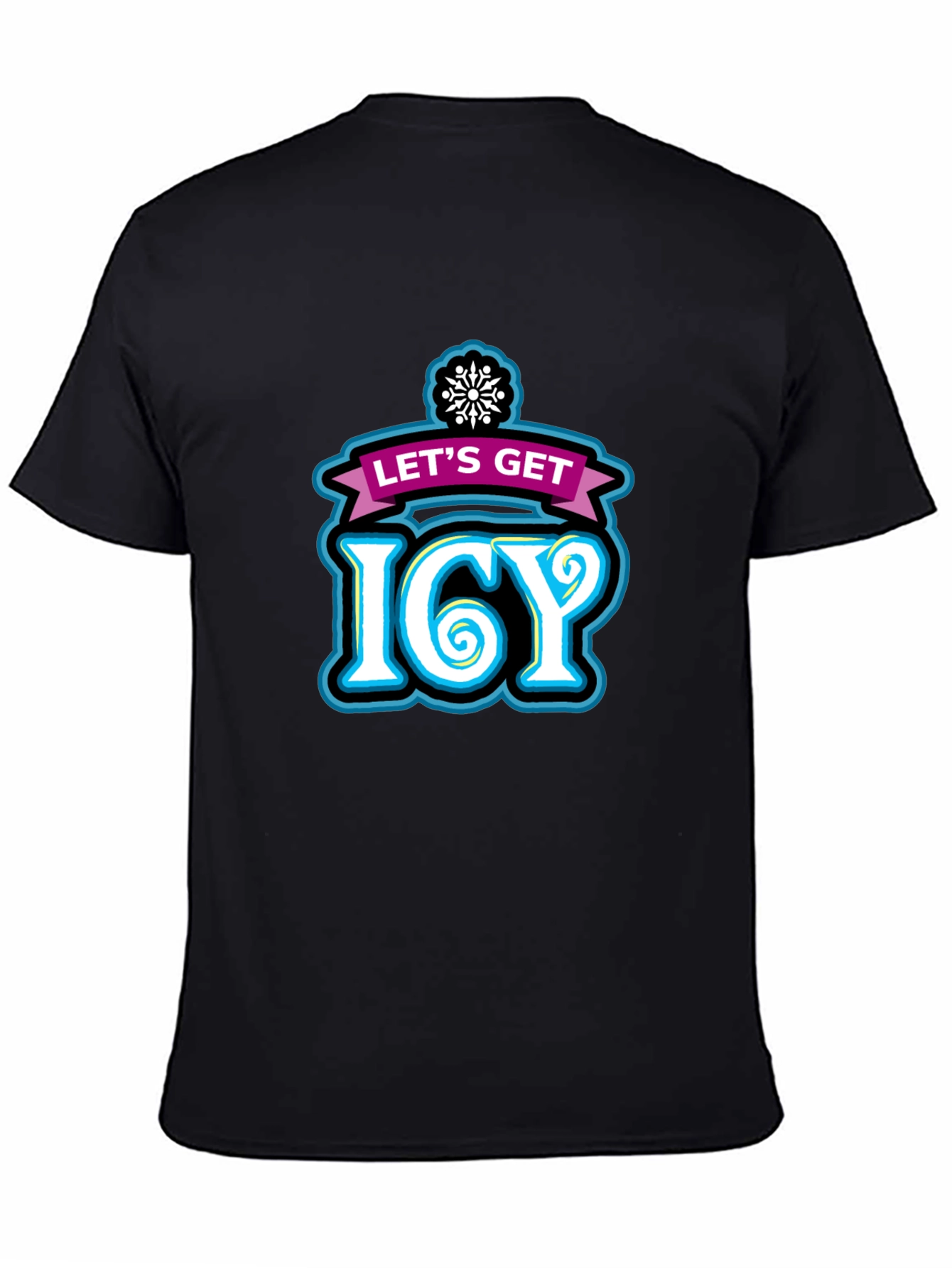 Lets Get Icy Graphic Tee - Winter Party Shirt